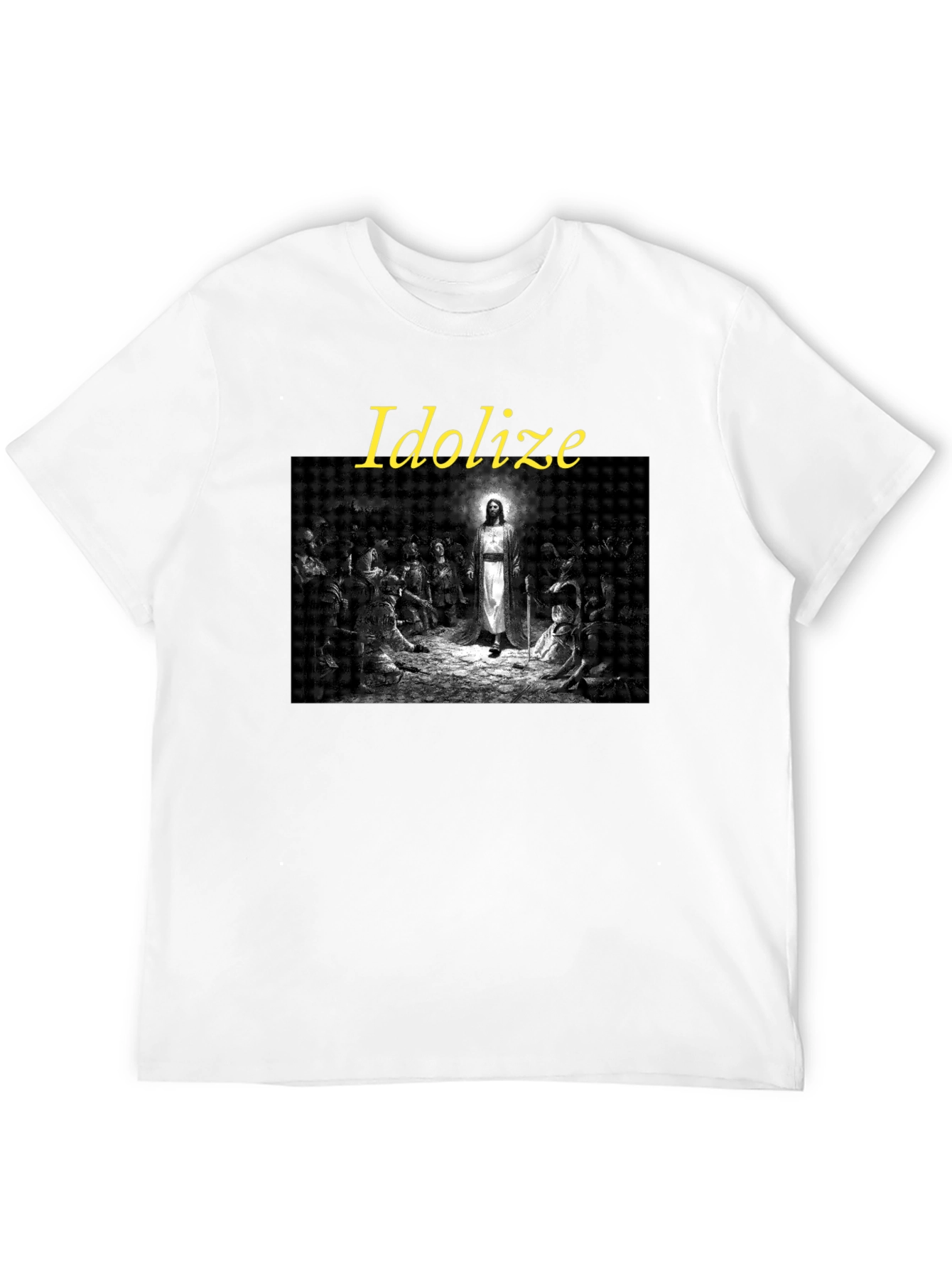 Idolize Jesus Graphic Tee - Stylish Black T-Shirt