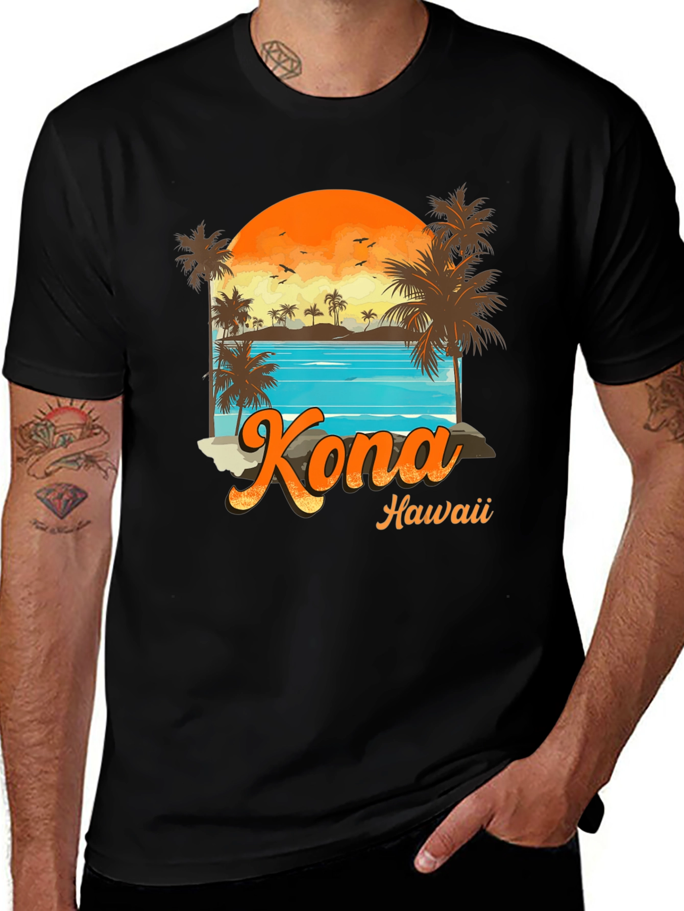 Kona Hawaii Graphic T-Shirt - Island Vibes Tee