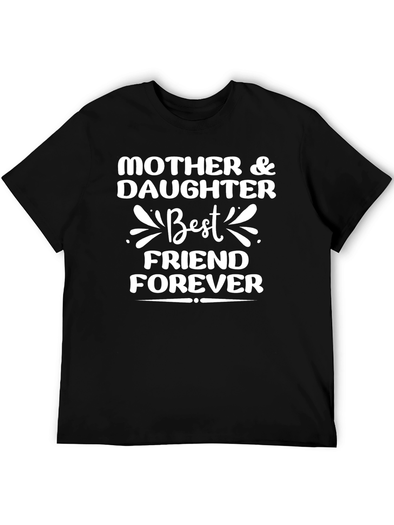Mother & Daughter Best Friend Forever Black T-Shirt