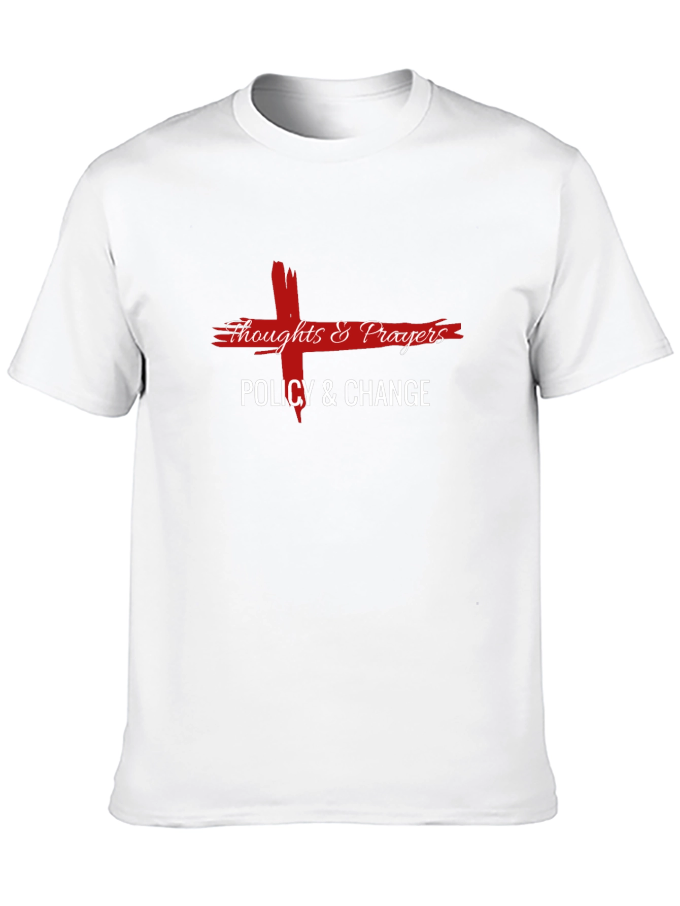 Thoughts & Prayers Policy & Change Black T-Shirt