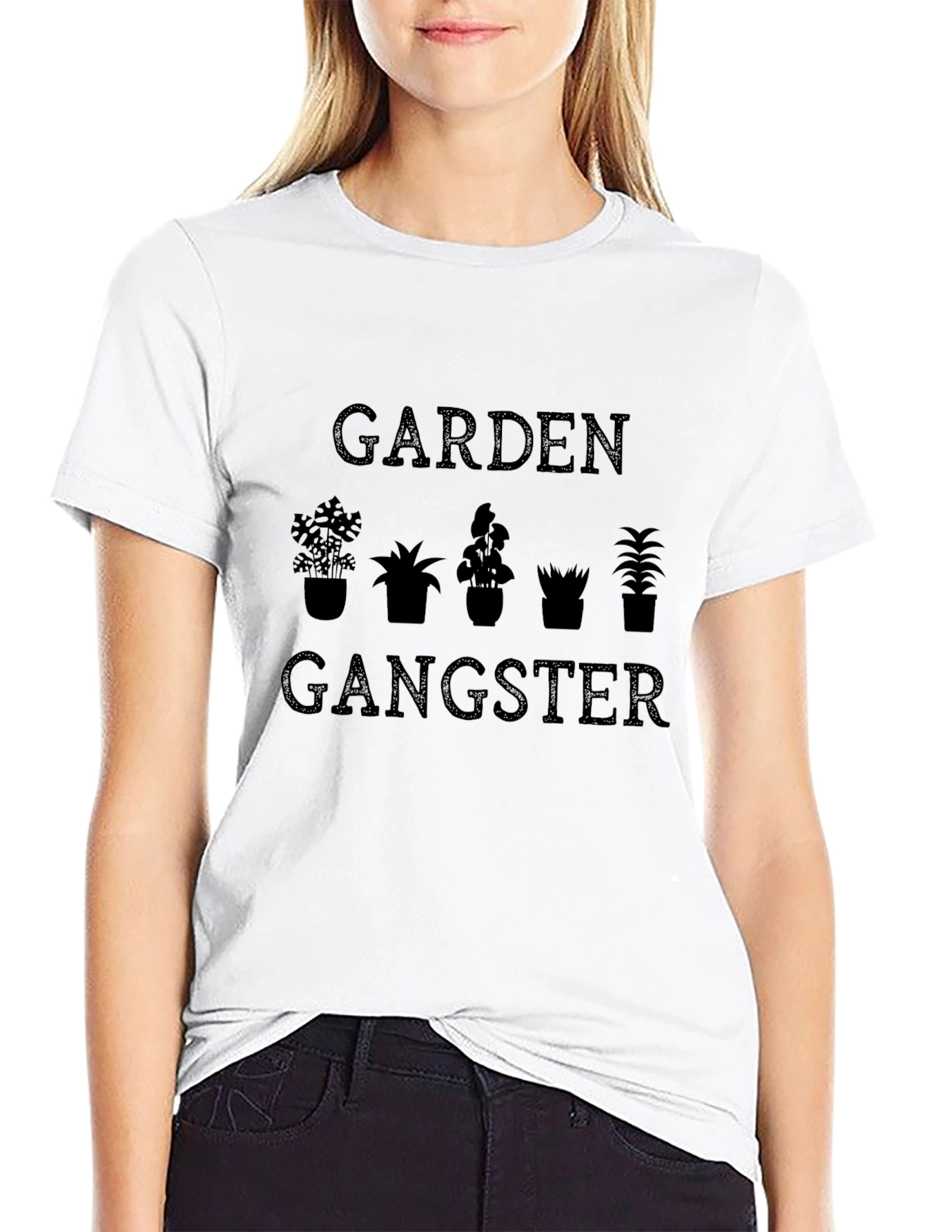 Garden Gangster T-Shirt - Black Graphic Tee