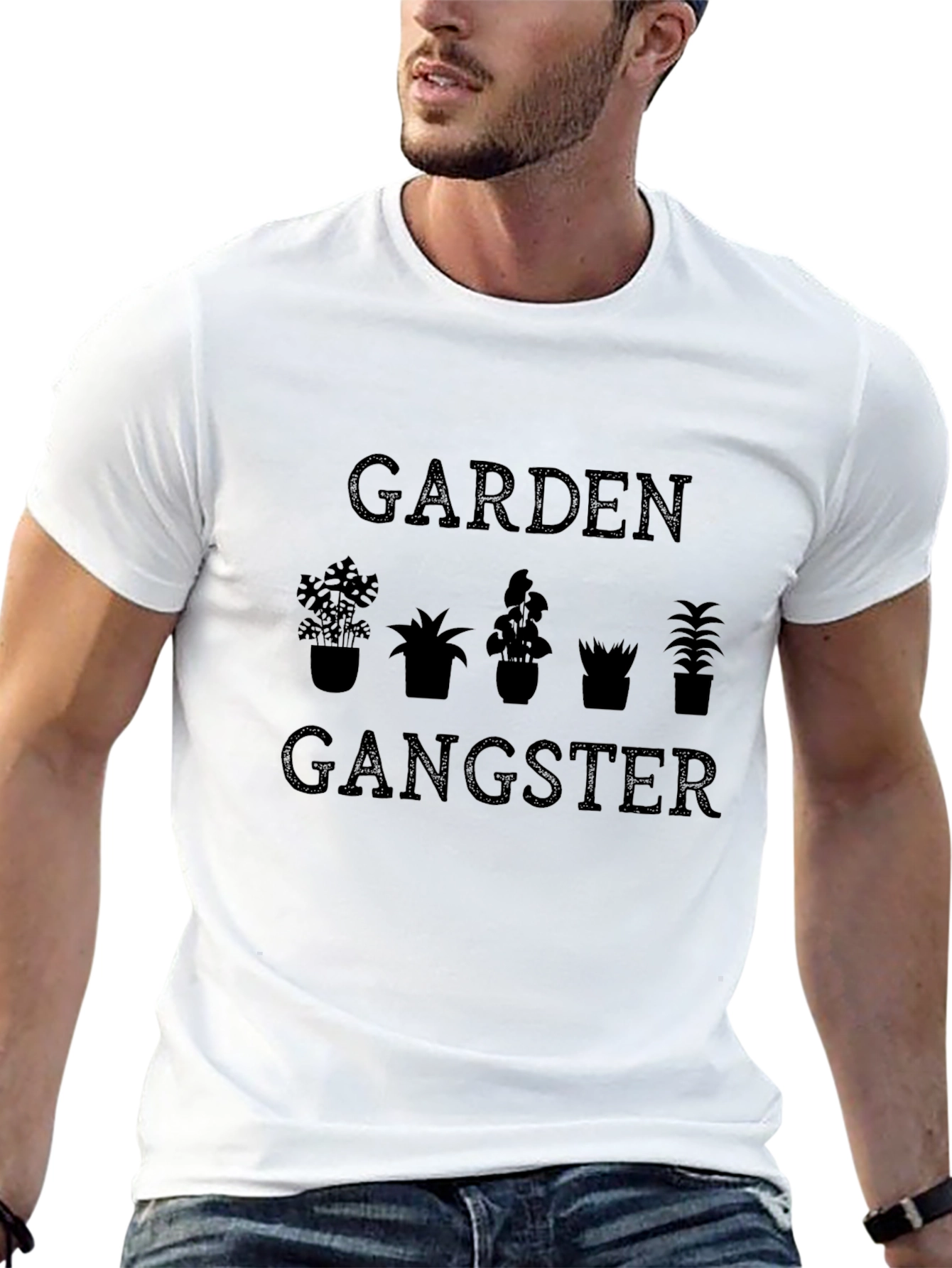 Garden Gangster T-Shirt - Black Graphic Tee