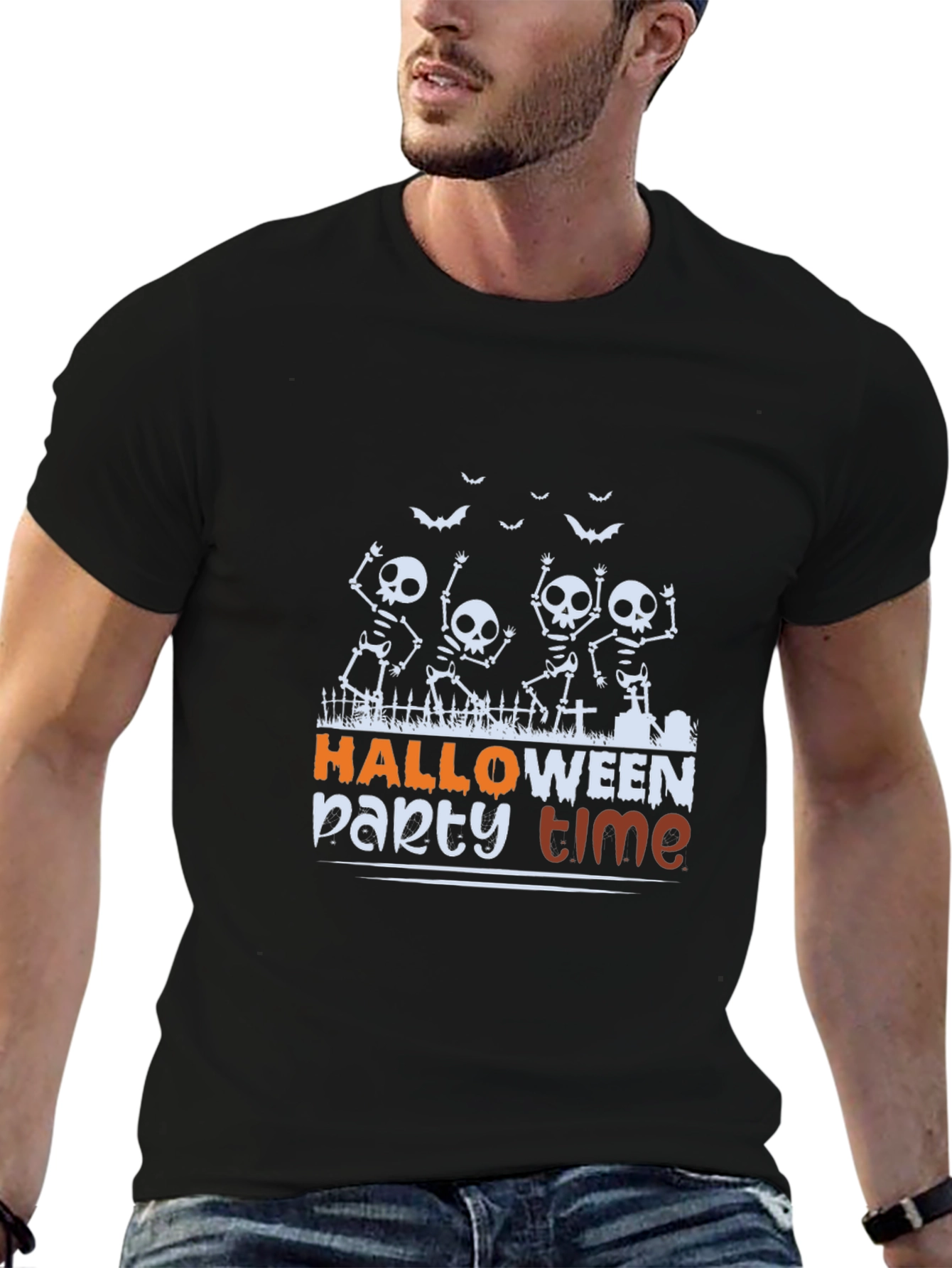 Halloween Party Time Skeleton T-Shirt