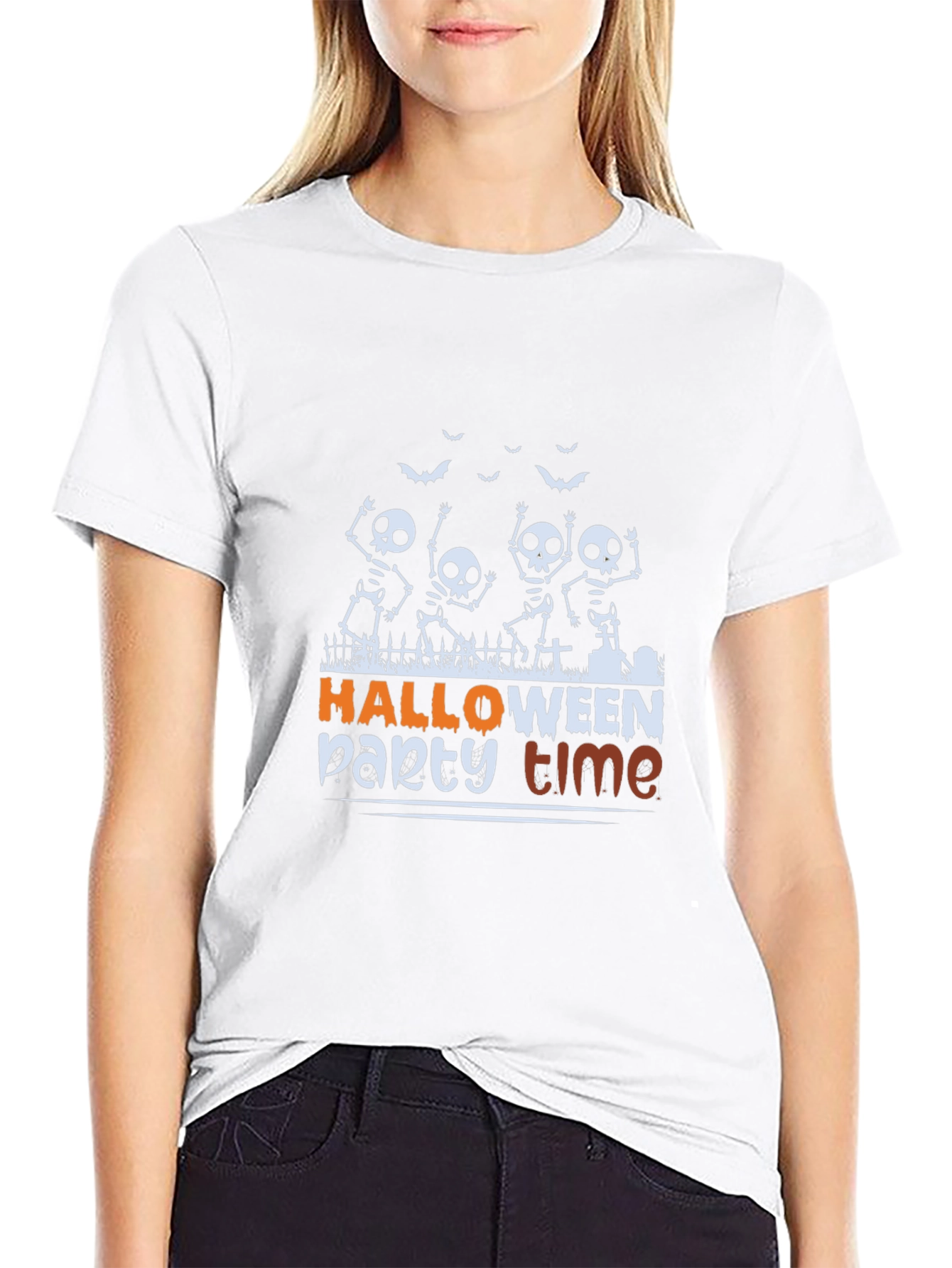 Halloween Party Time Skeleton T-Shirt