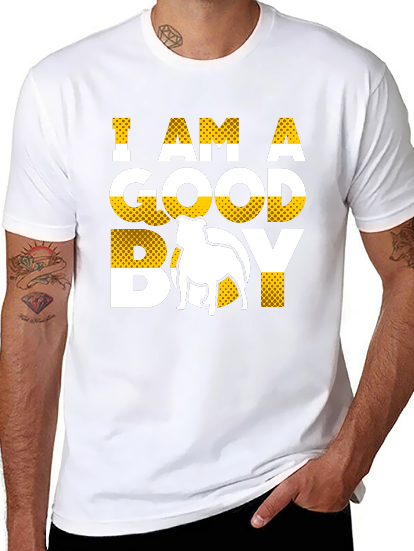 I Am A Good Boy Graphic Tee Bulldog Lover
