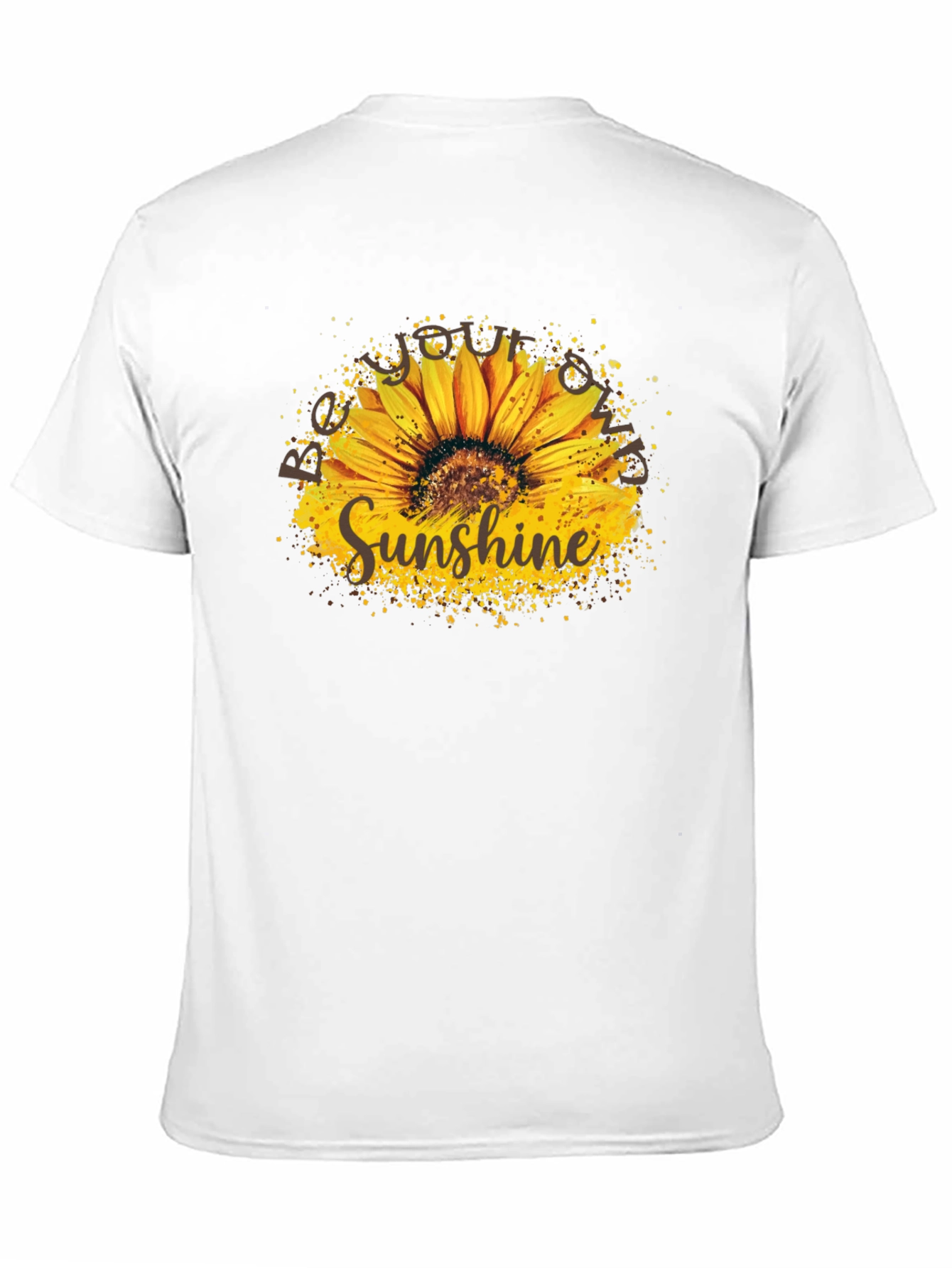 Sunshine Sunflower Graphic Tee - Stylish Black T-Shirt