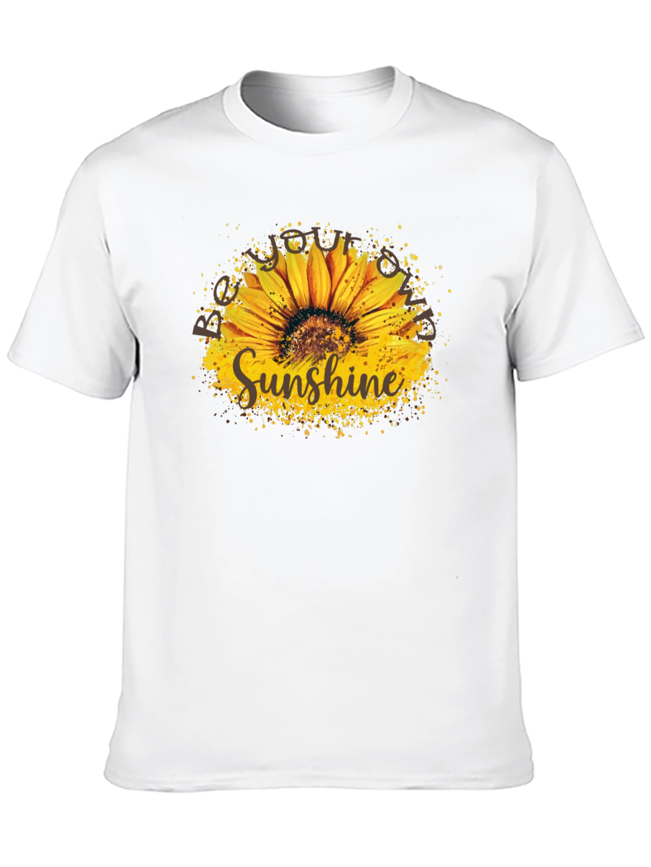 Sunshine Sunflower Graphic Tee - Stylish Black T-Shirt