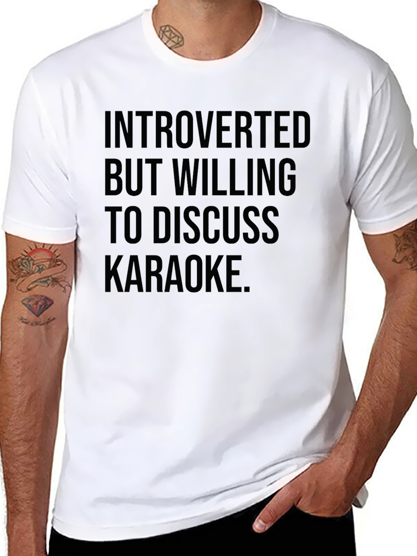Introverted Karaoke T-Shirt - Soft Cotton Tee