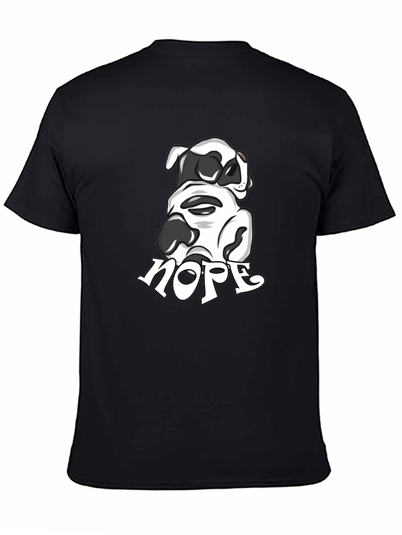 Nope Dog Graphic Tee - Soft Cotton Comfort