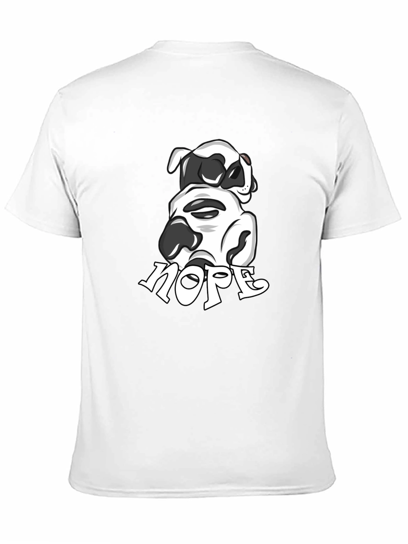 Nope Dog Graphic Tee - Soft Cotton Comfort