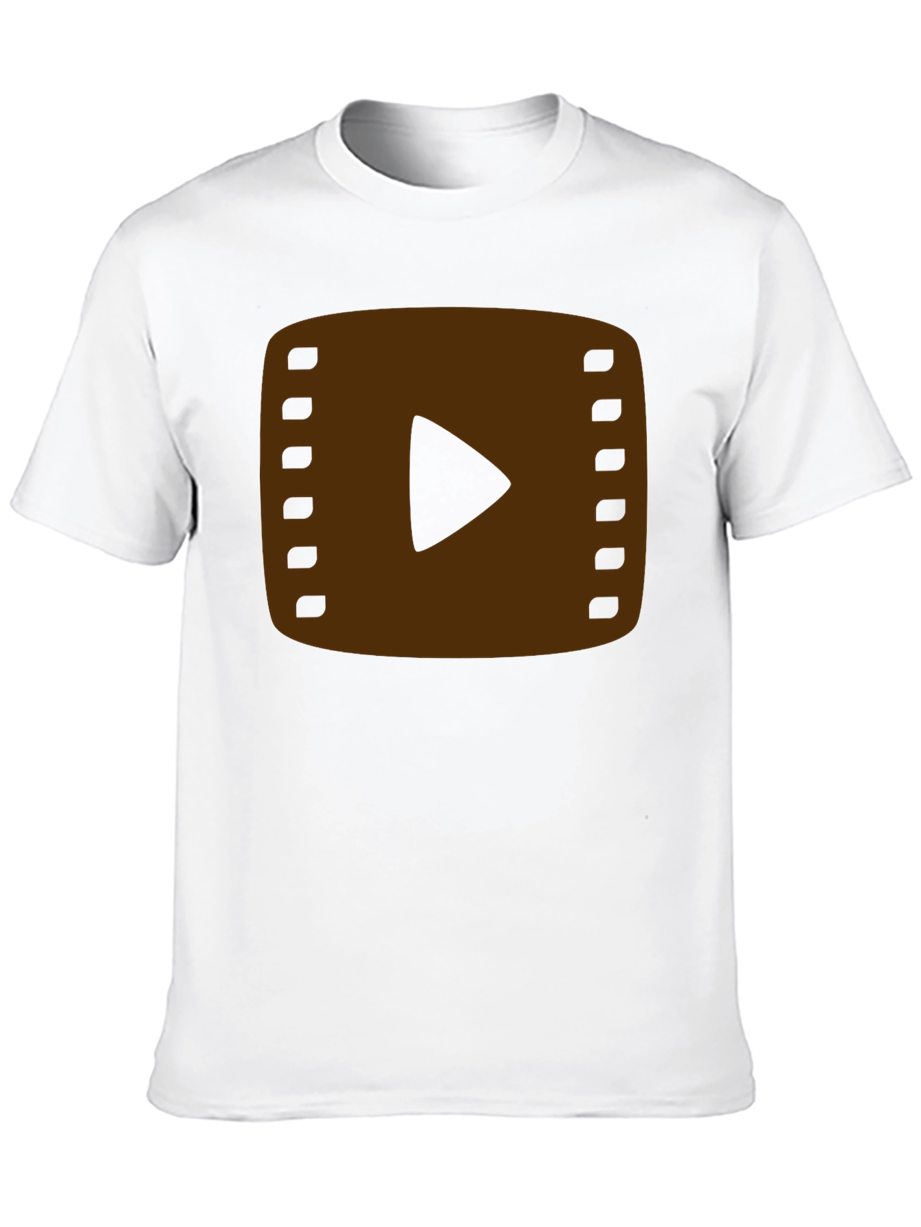 Retro Film Reel Graphic Tee - Black