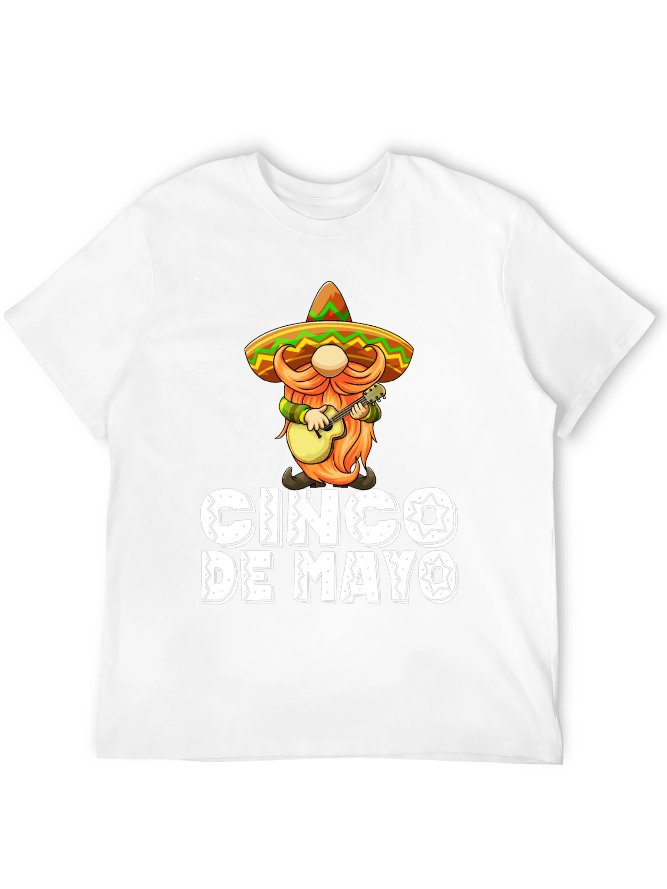 Cinco De Mayo T-Shirt - Gnome With Guitar
