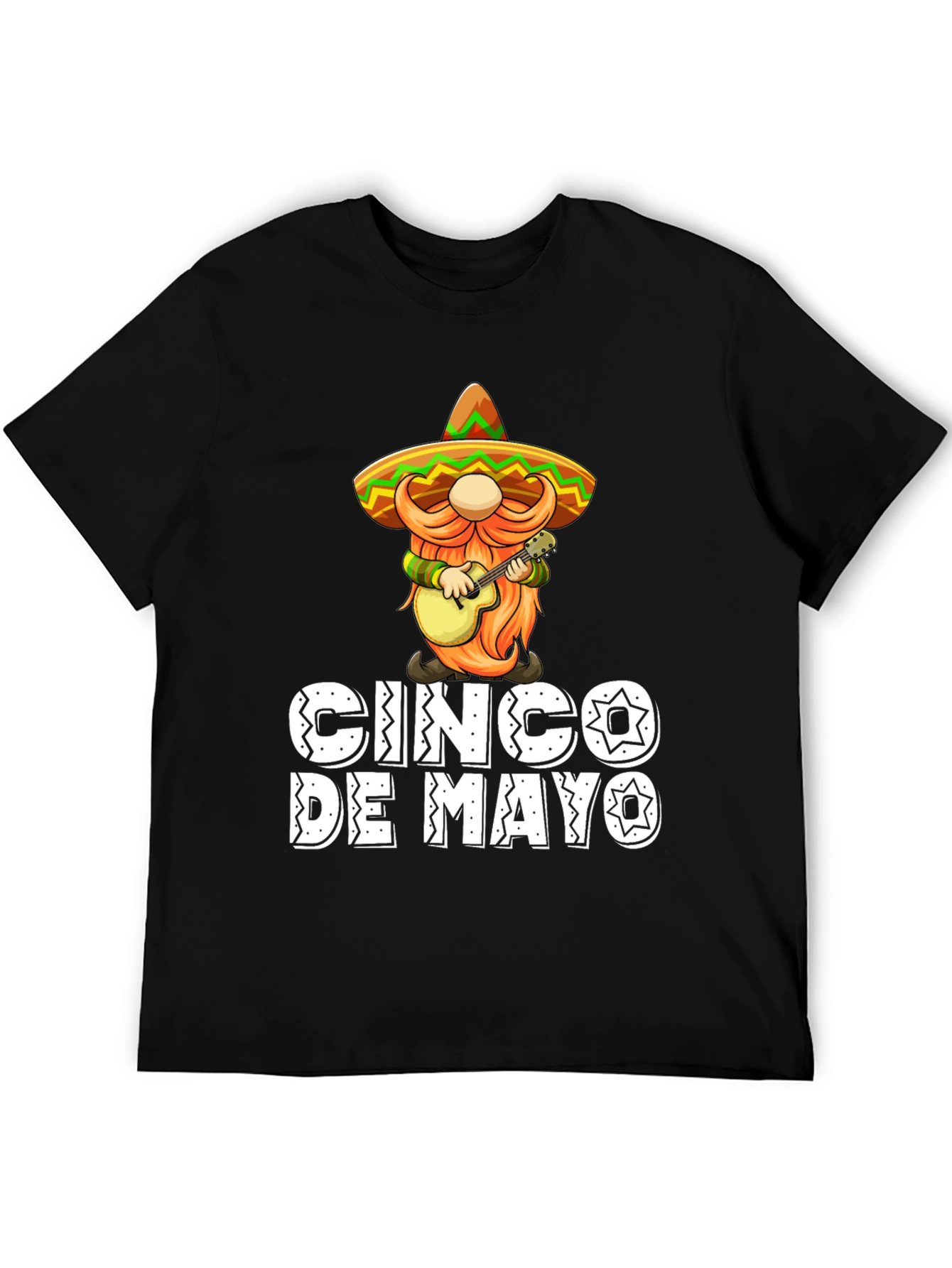 Cinco De Mayo T-Shirt - Gnome With Guitar
