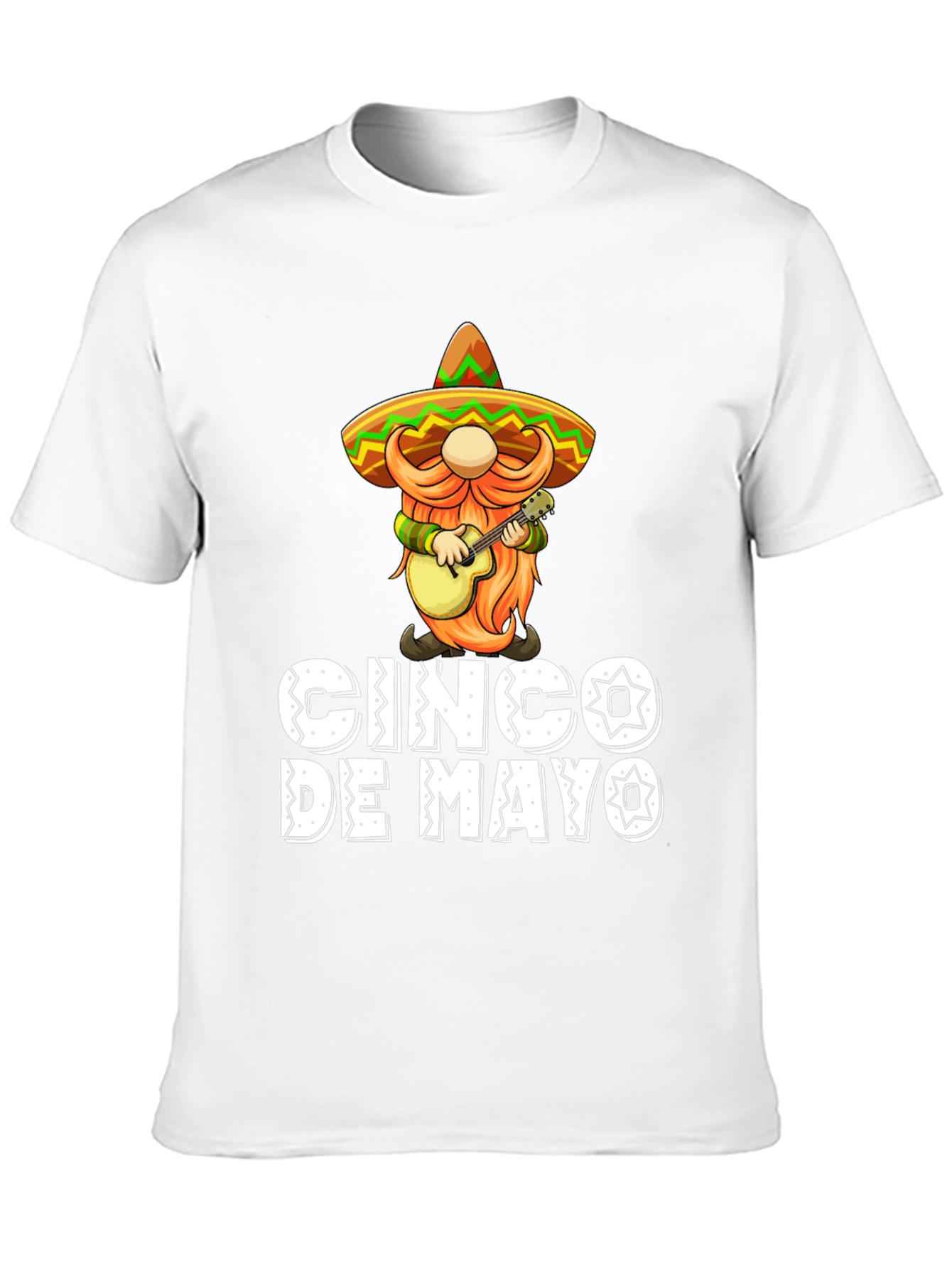 Cinco De Mayo T-Shirt - Gnome With Guitar