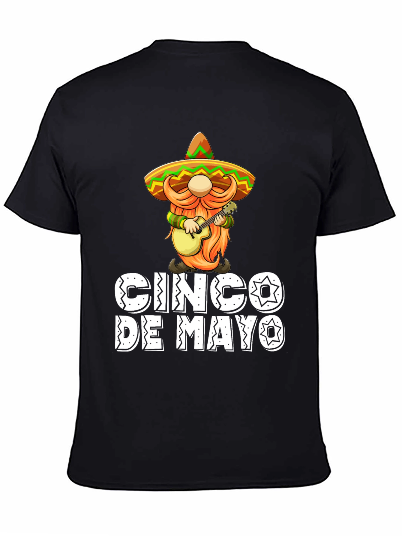 Cinco De Mayo T-Shirt - Gnome With Guitar