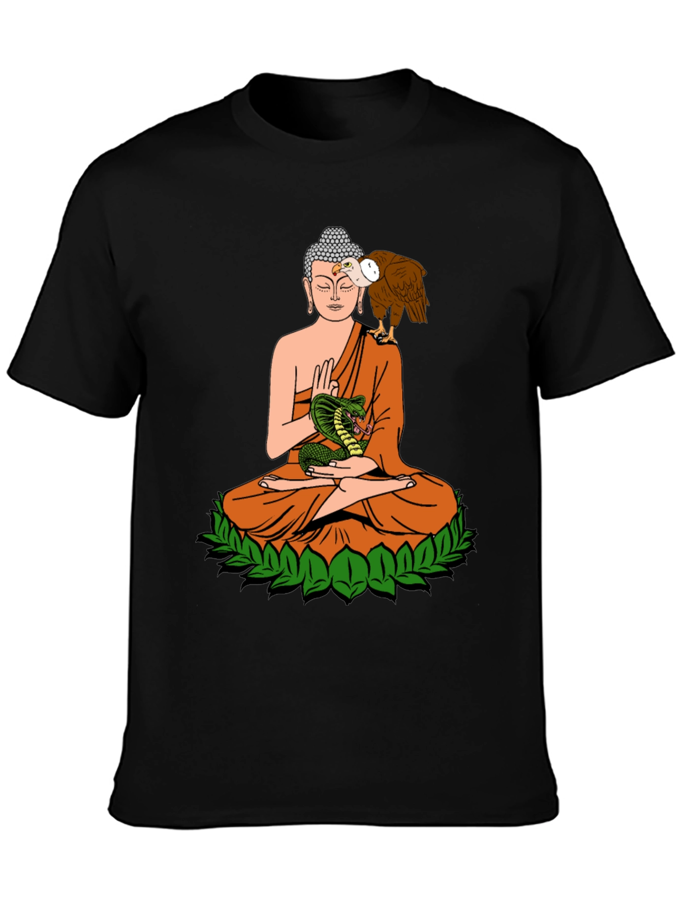 Buddha Vulture Cobra Graphic Tee