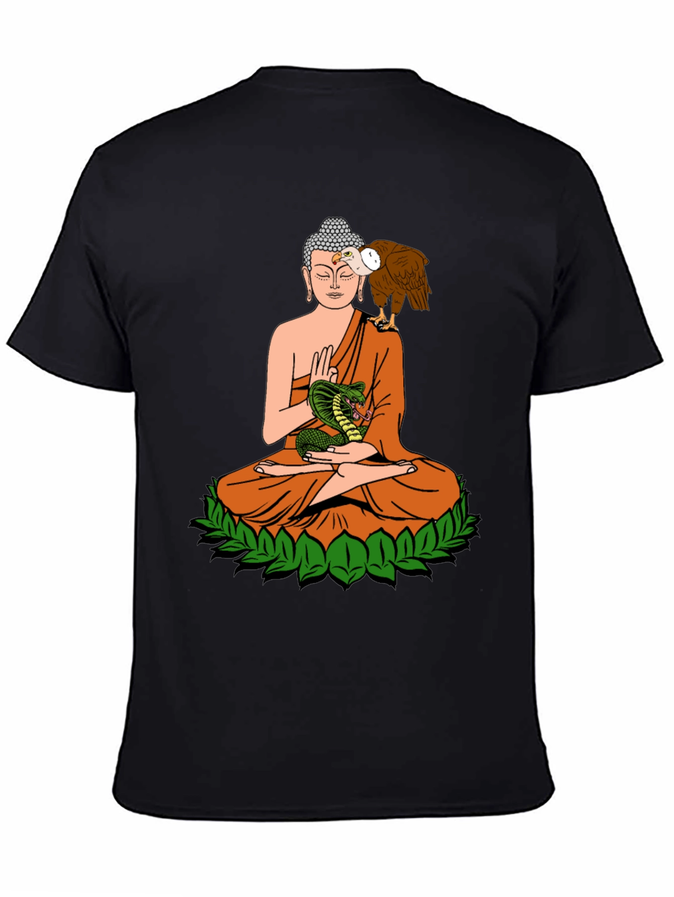 Buddha Vulture Cobra Graphic Tee