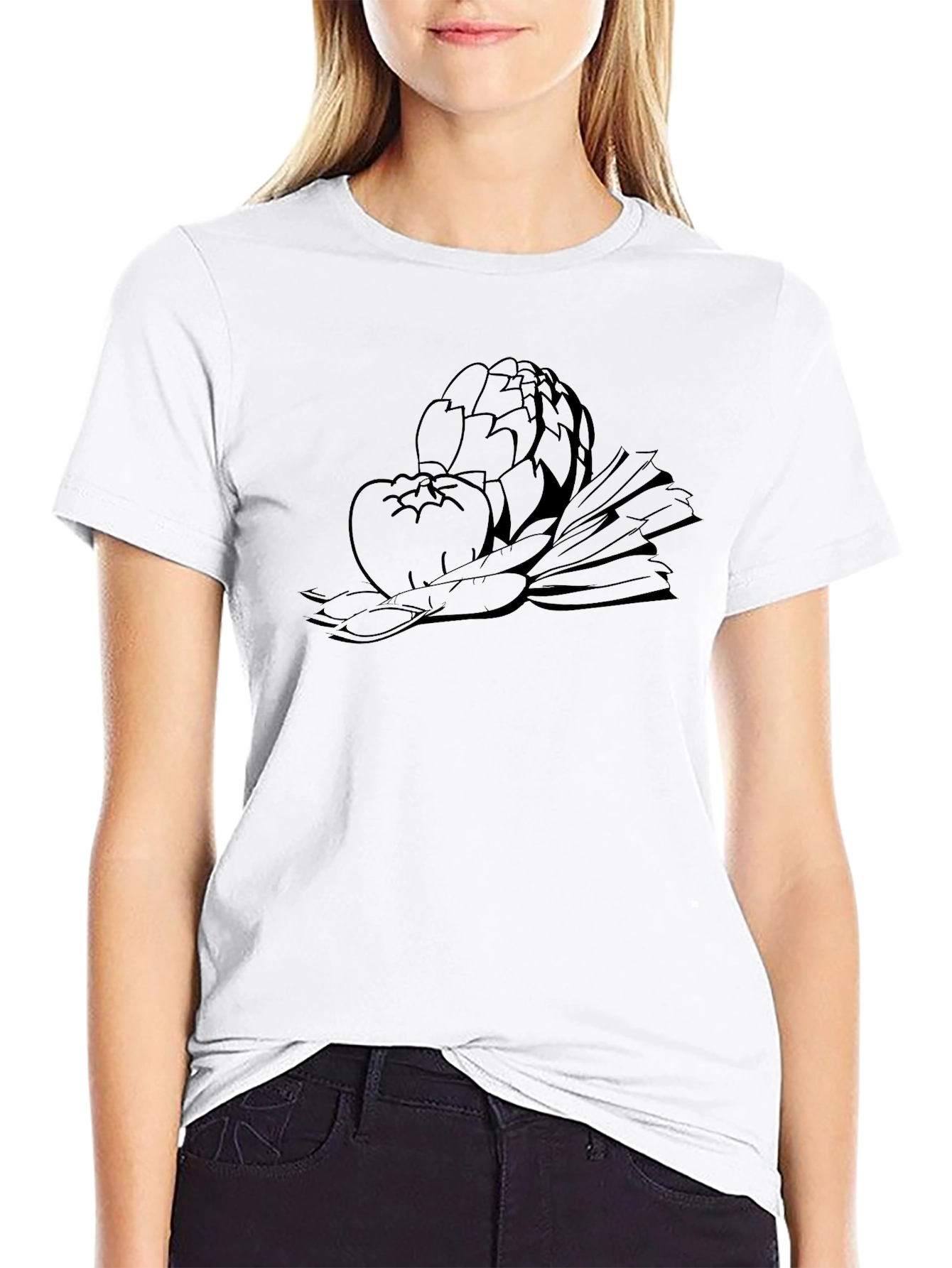 Vegetable Graphic T-Shirt - Organic Feel