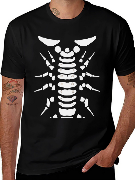 Centipede Skeleton Black T-Shirt - Halloween Costume Tee