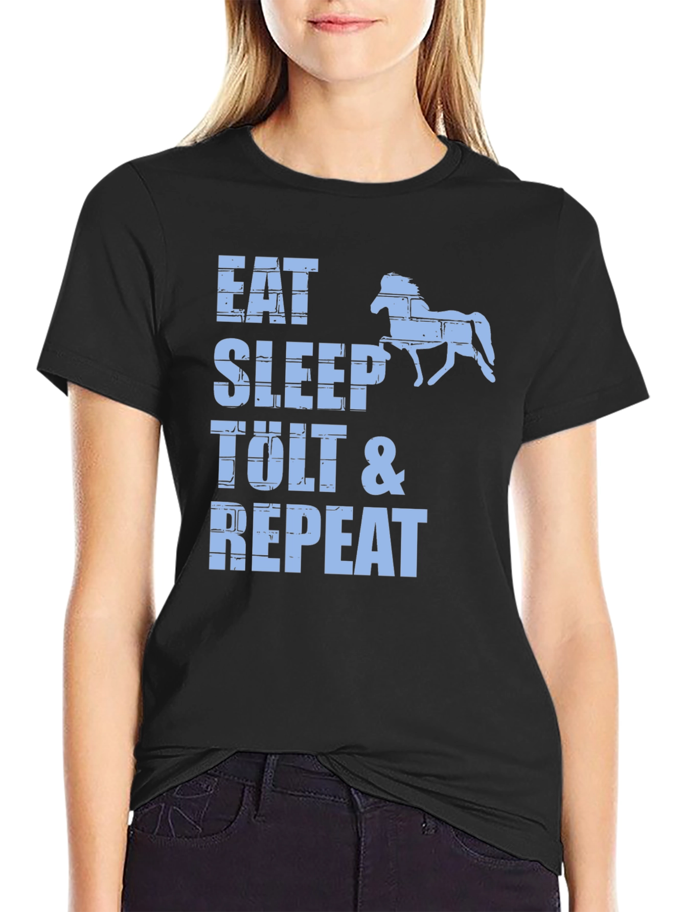 Eat Sleep Tolt & Repeat Black T-Shirt