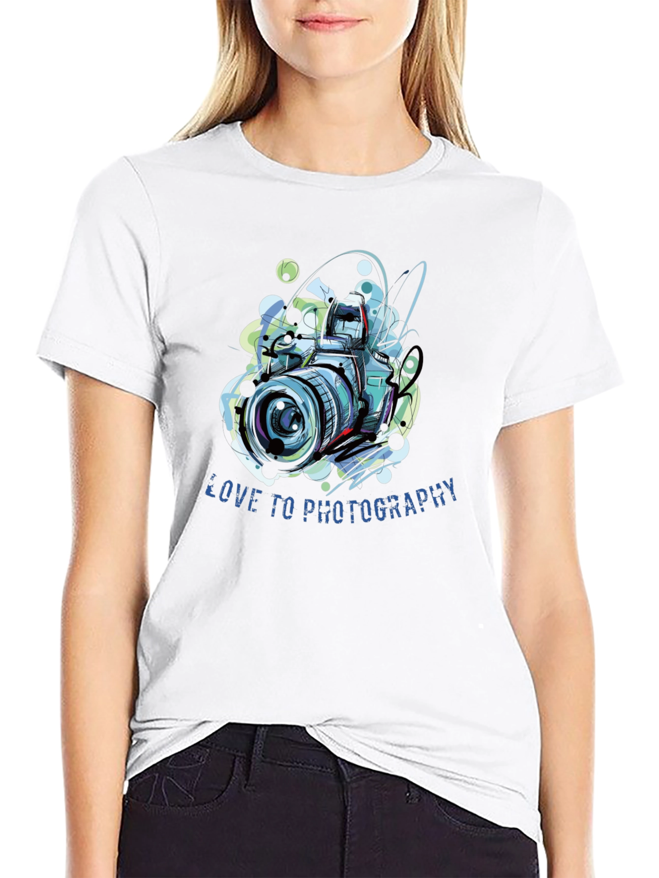 Love Photography Black T-Shirt for Men