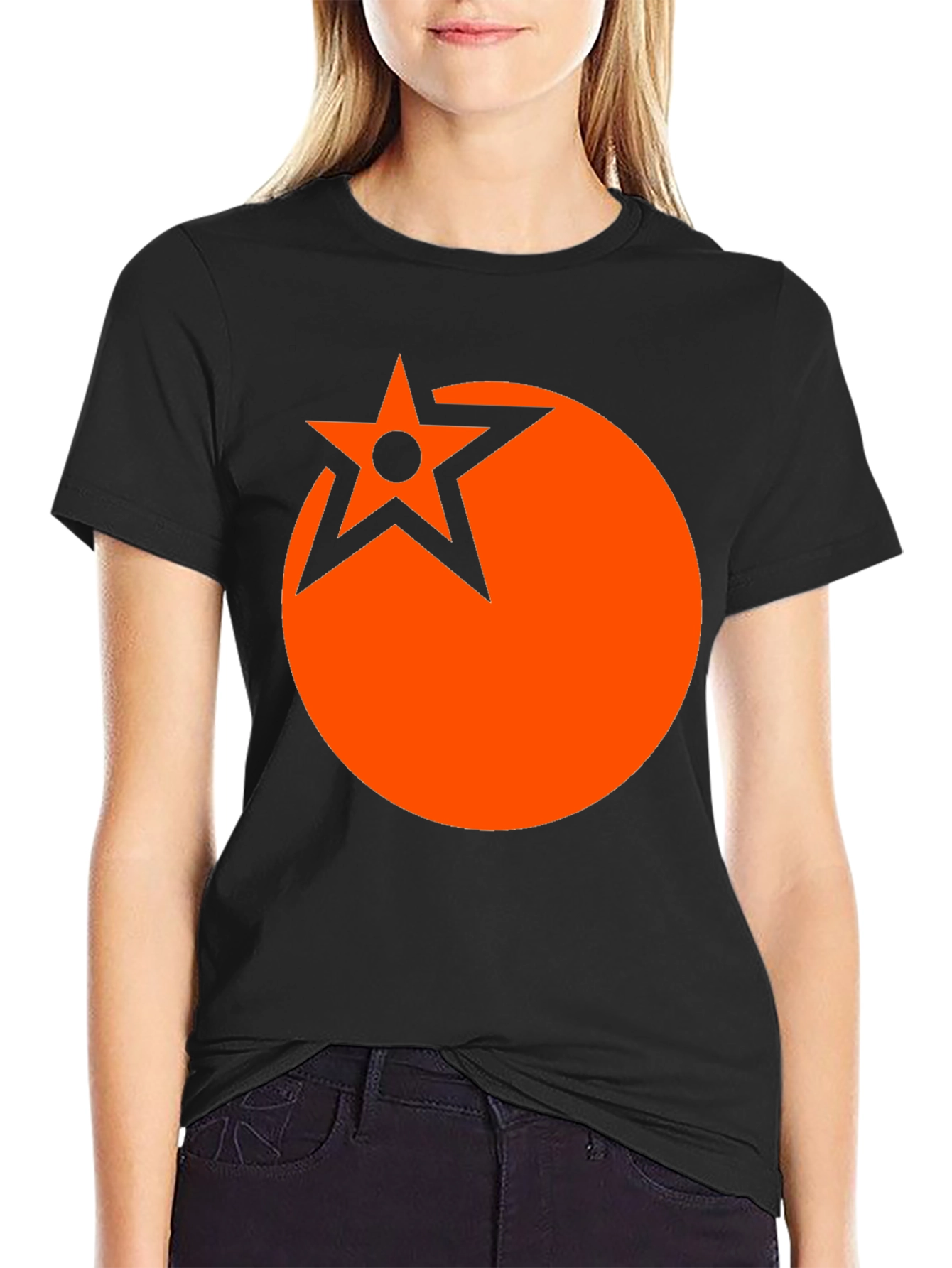 Star Circle Graphic Tee - Bold Statement Shirt