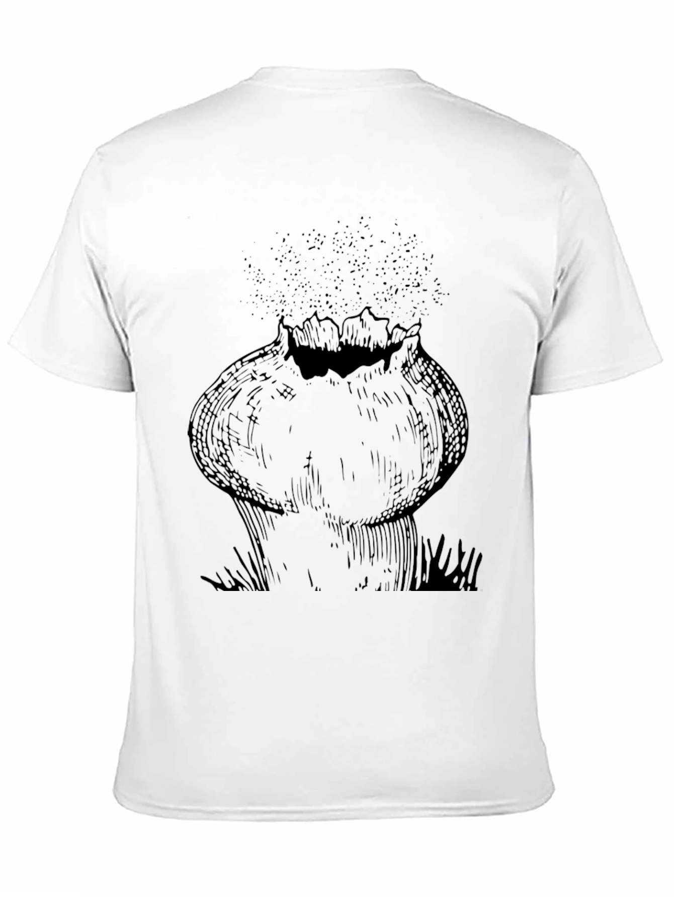 Abstract Onion Graphic Tee - Unisex Black T-Shirt