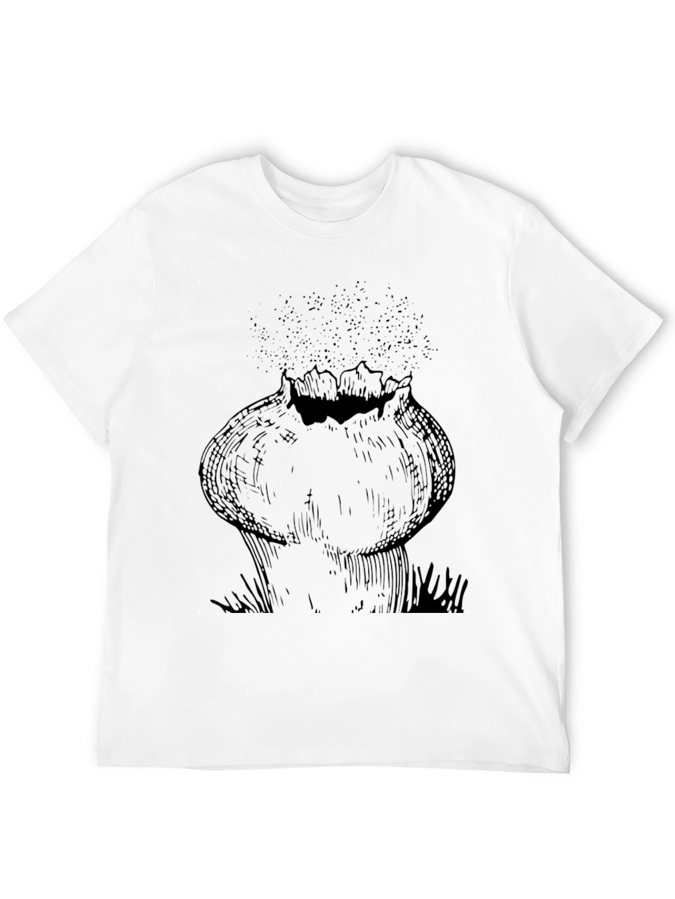 Abstract Onion Graphic Tee - Unisex Black T-Shirt