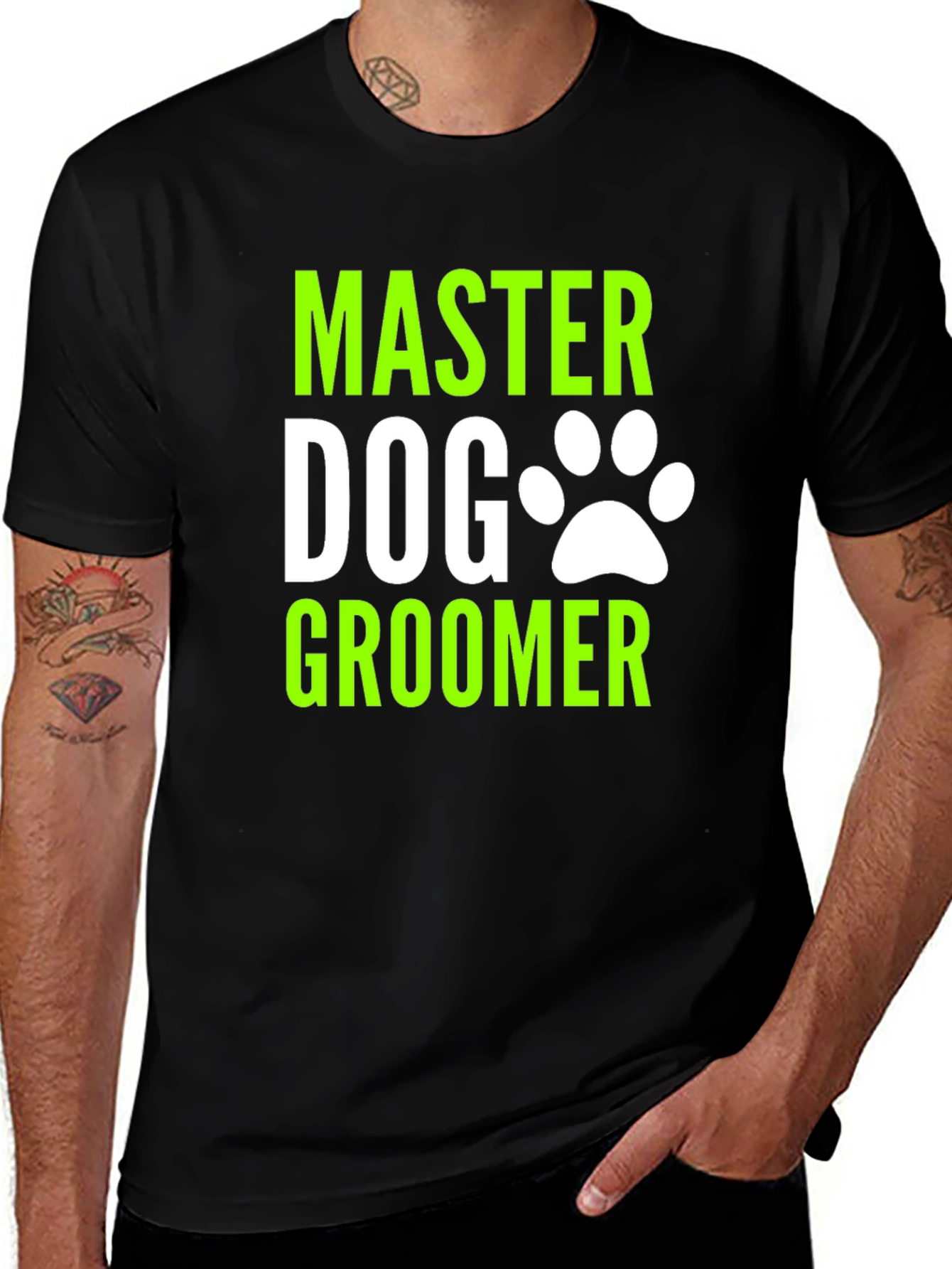 Master Dog Groomer Graphic T-Shirt