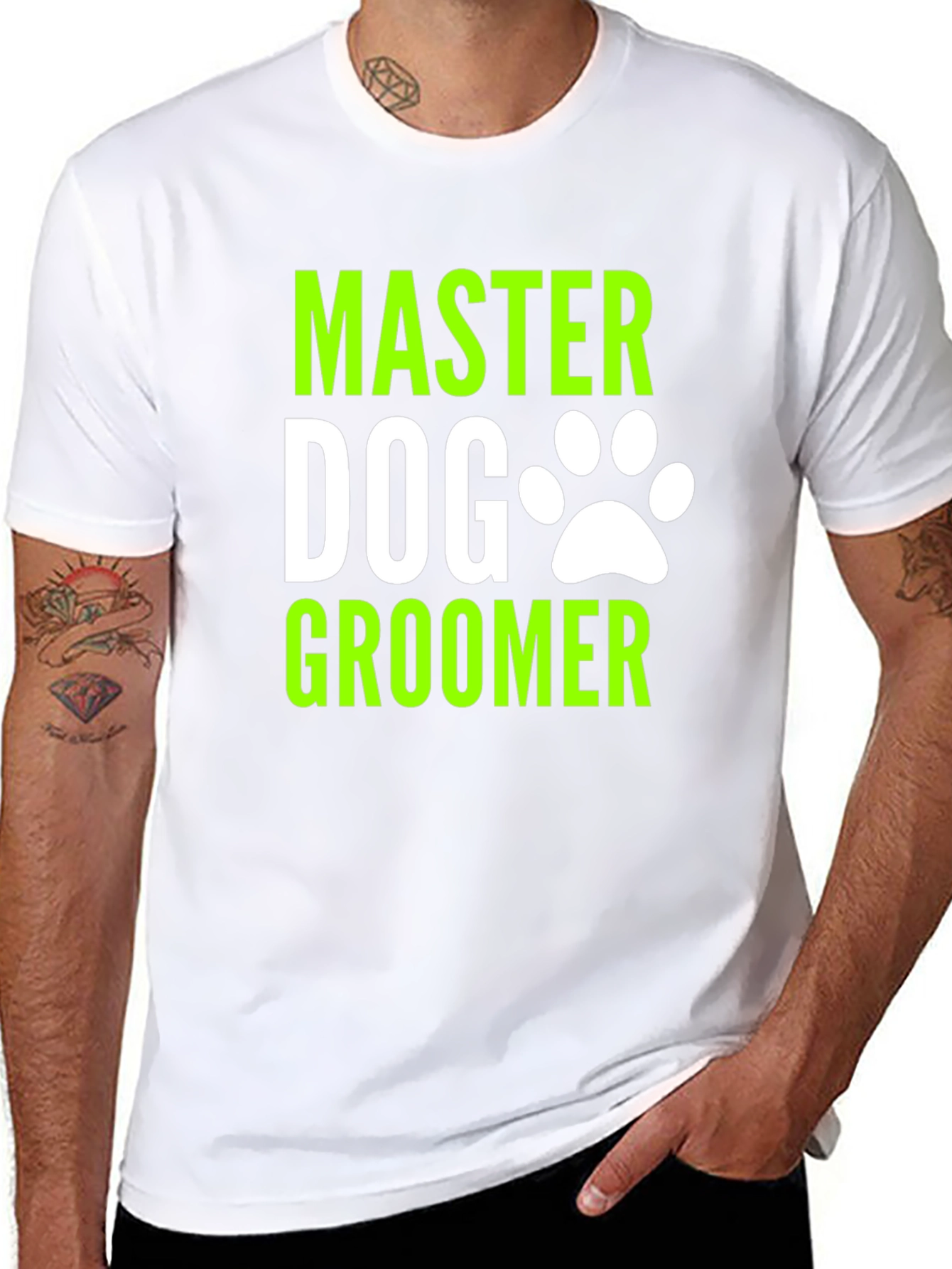 Master Dog Groomer Graphic T-Shirt