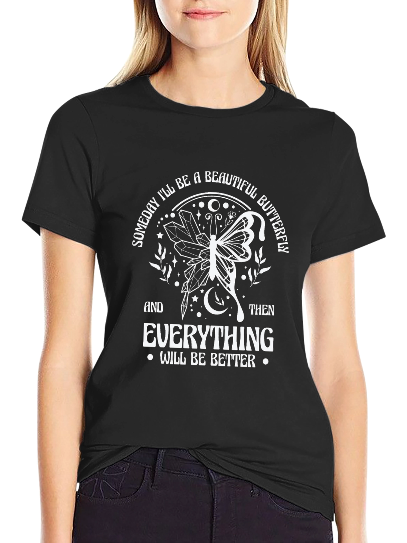 Butterfly Graphic Tee - Someday Ill Be Beautiful