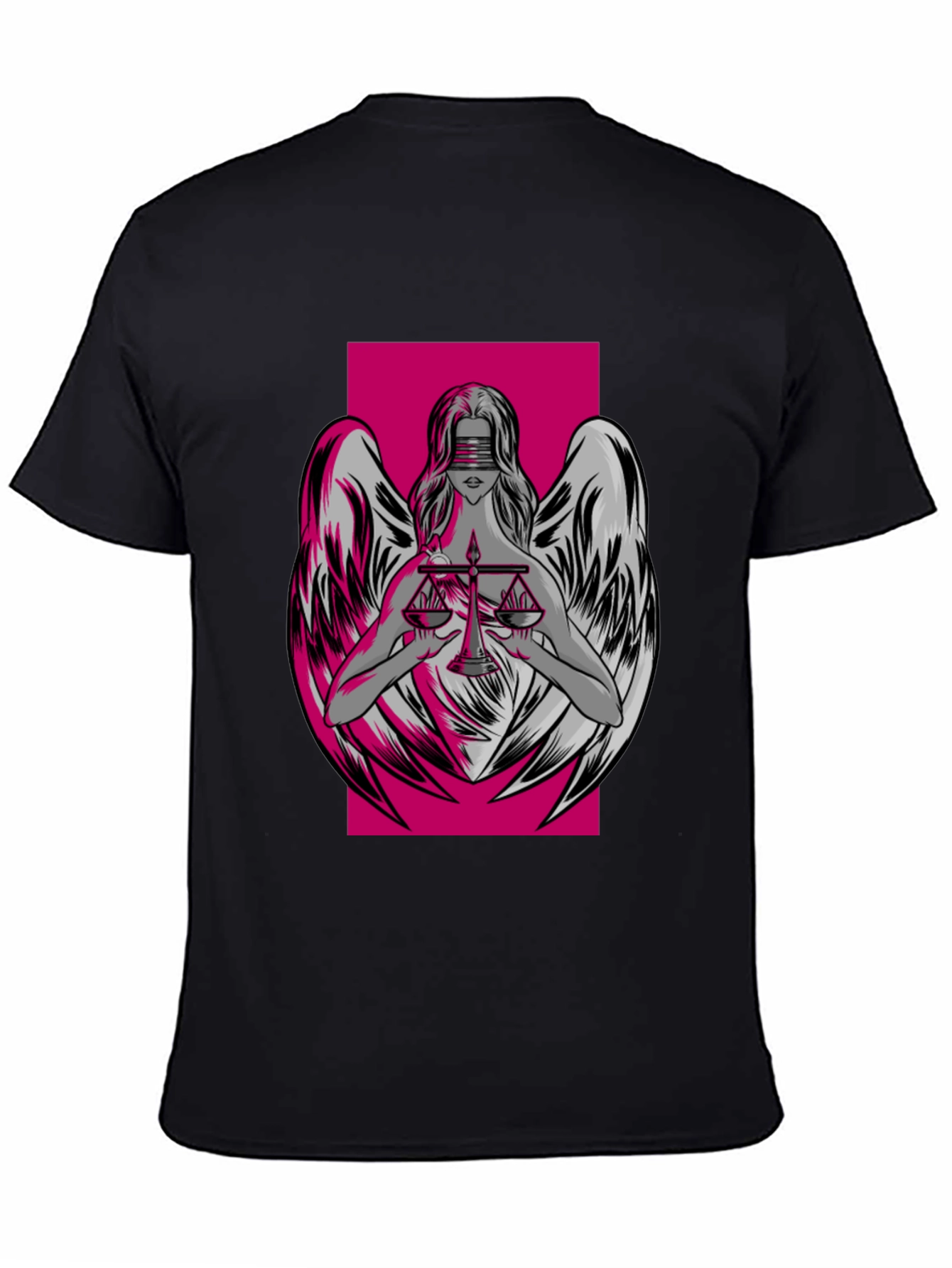 Justice Angel Graphic T-Shirt - Black