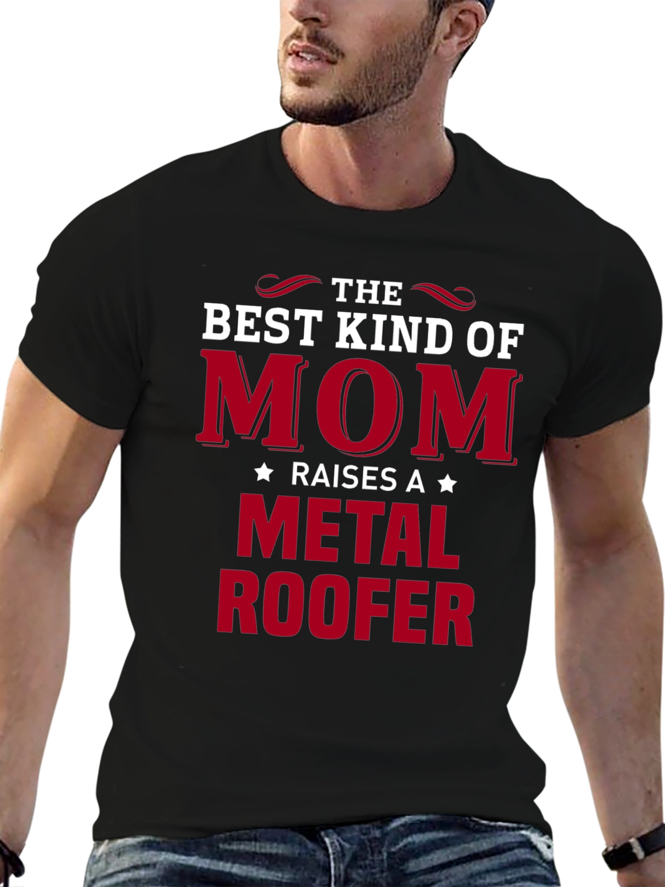 Best Kind of Mom Metal Roofer T-Shirt