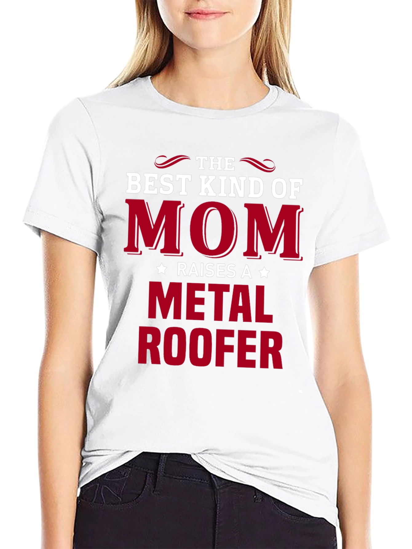 Best Kind of Mom Metal Roofer T-Shirt