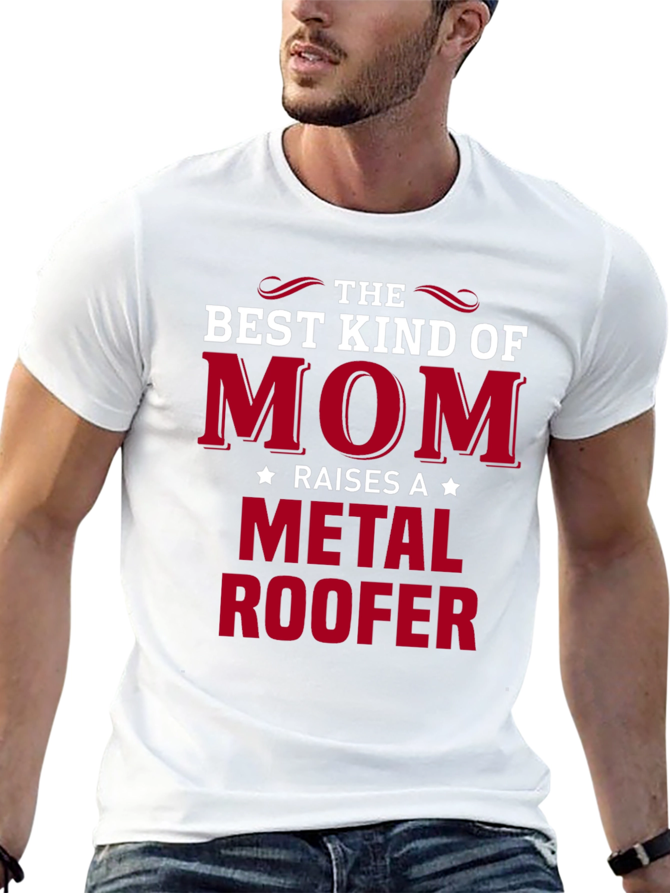 Best Kind of Mom Metal Roofer T-Shirt