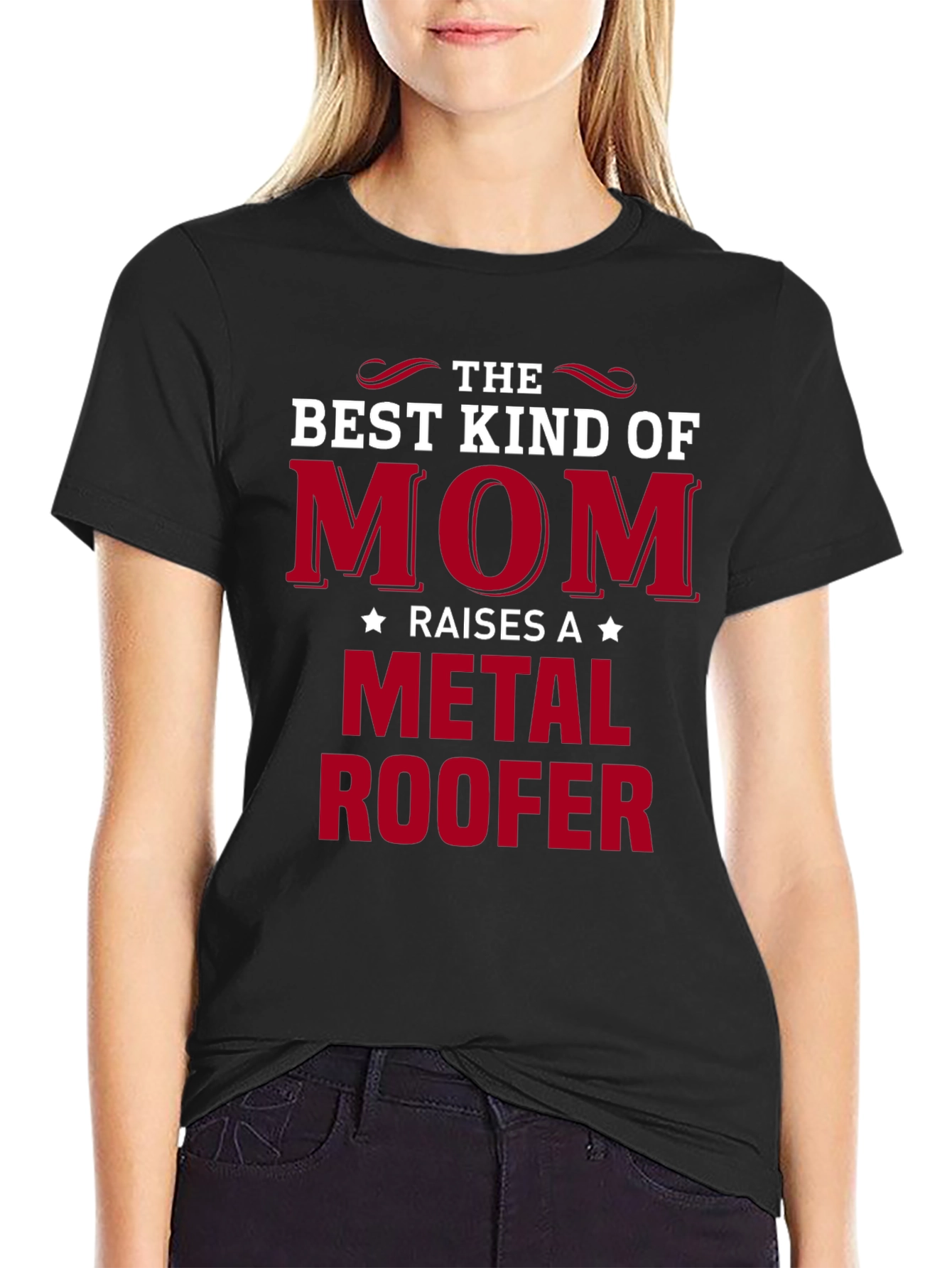 Best Kind of Mom Metal Roofer T-Shirt