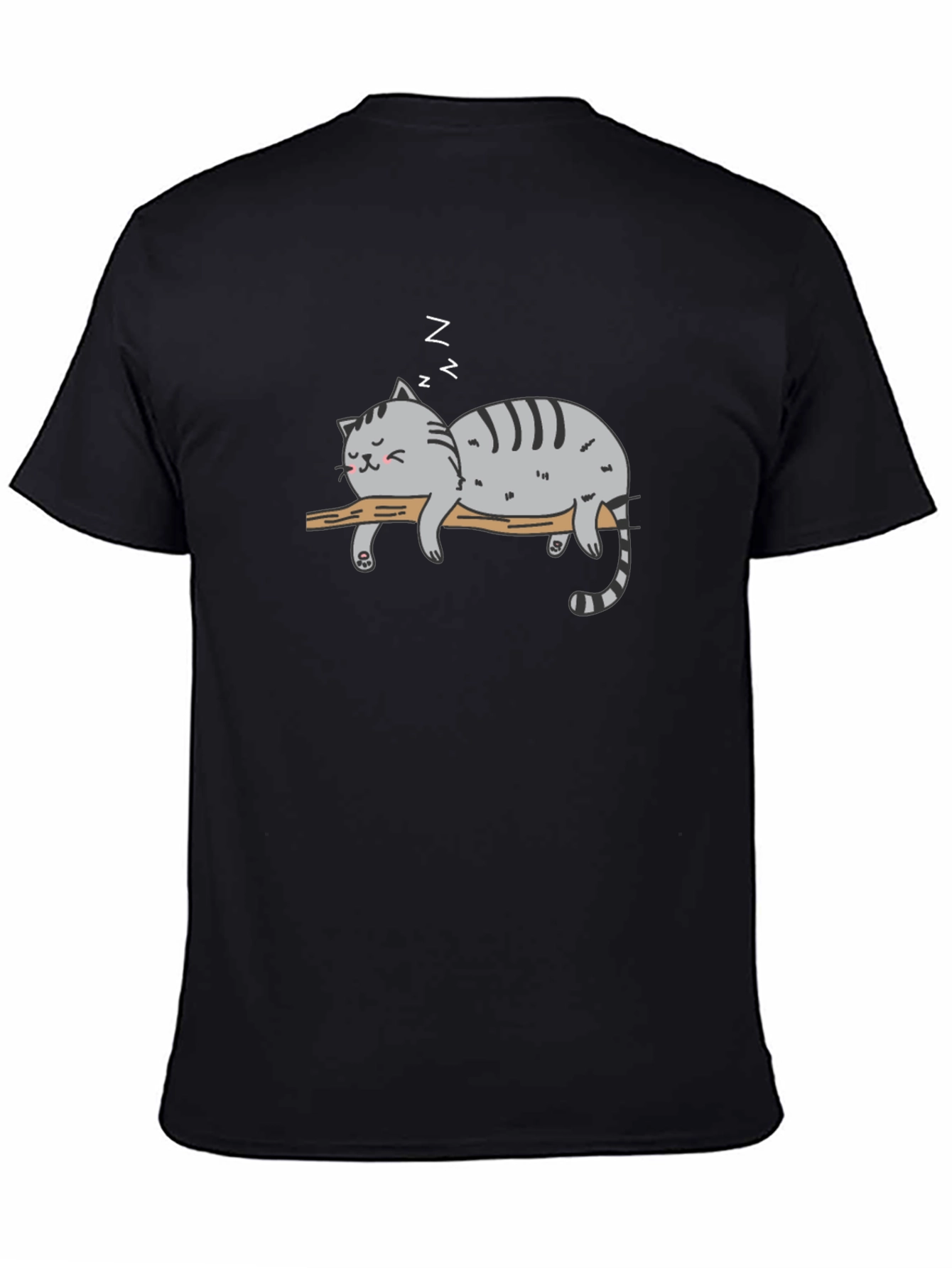 Lazy Cat Nap T-Shirt - Relaxed Graphic Tee