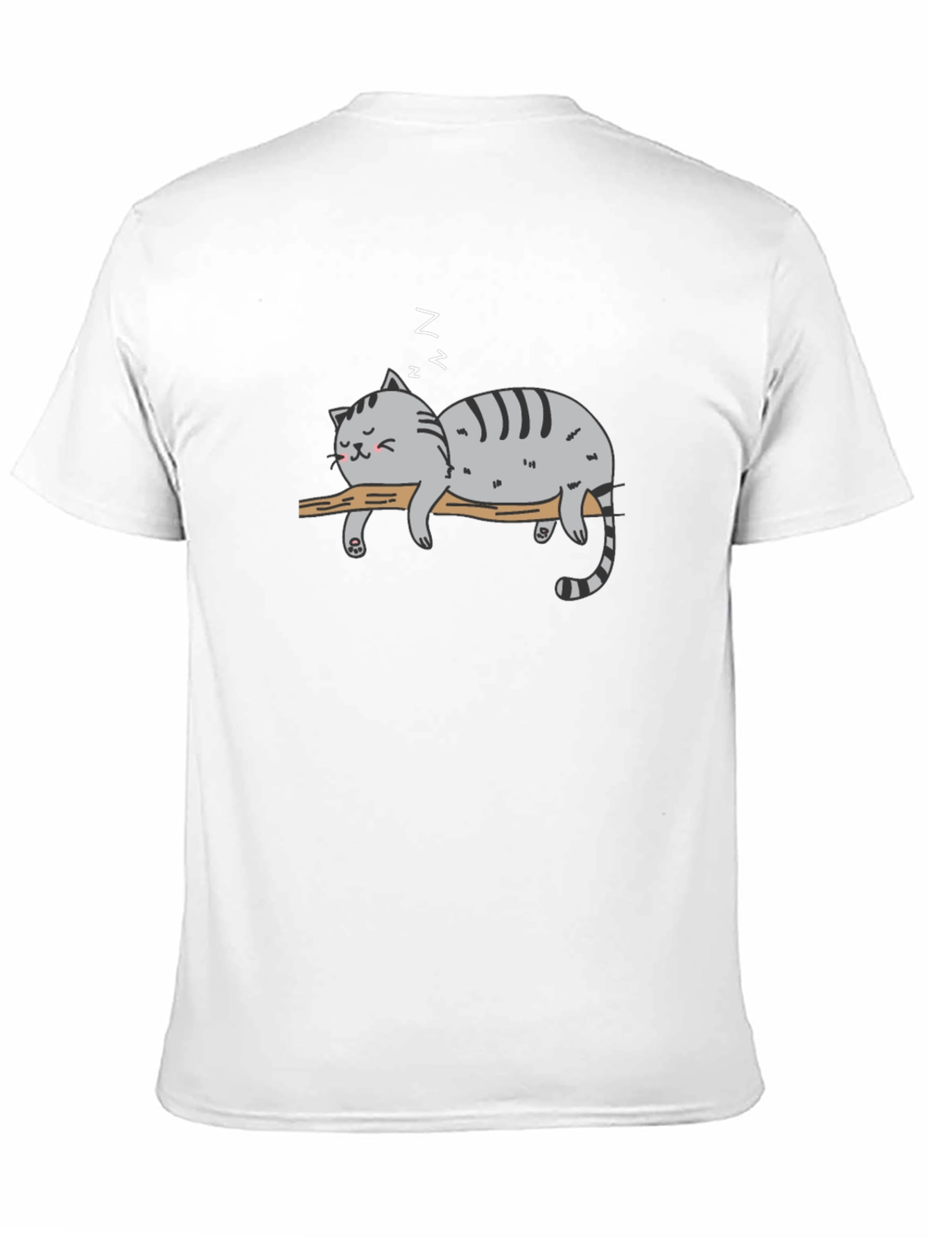 Lazy Cat Nap T-Shirt - Relaxed Graphic Tee