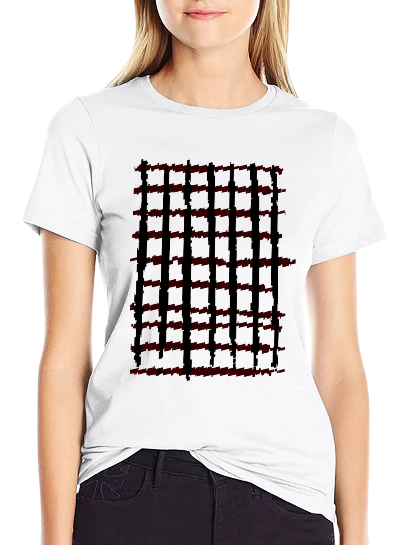 Modern Striped Graphic Tee