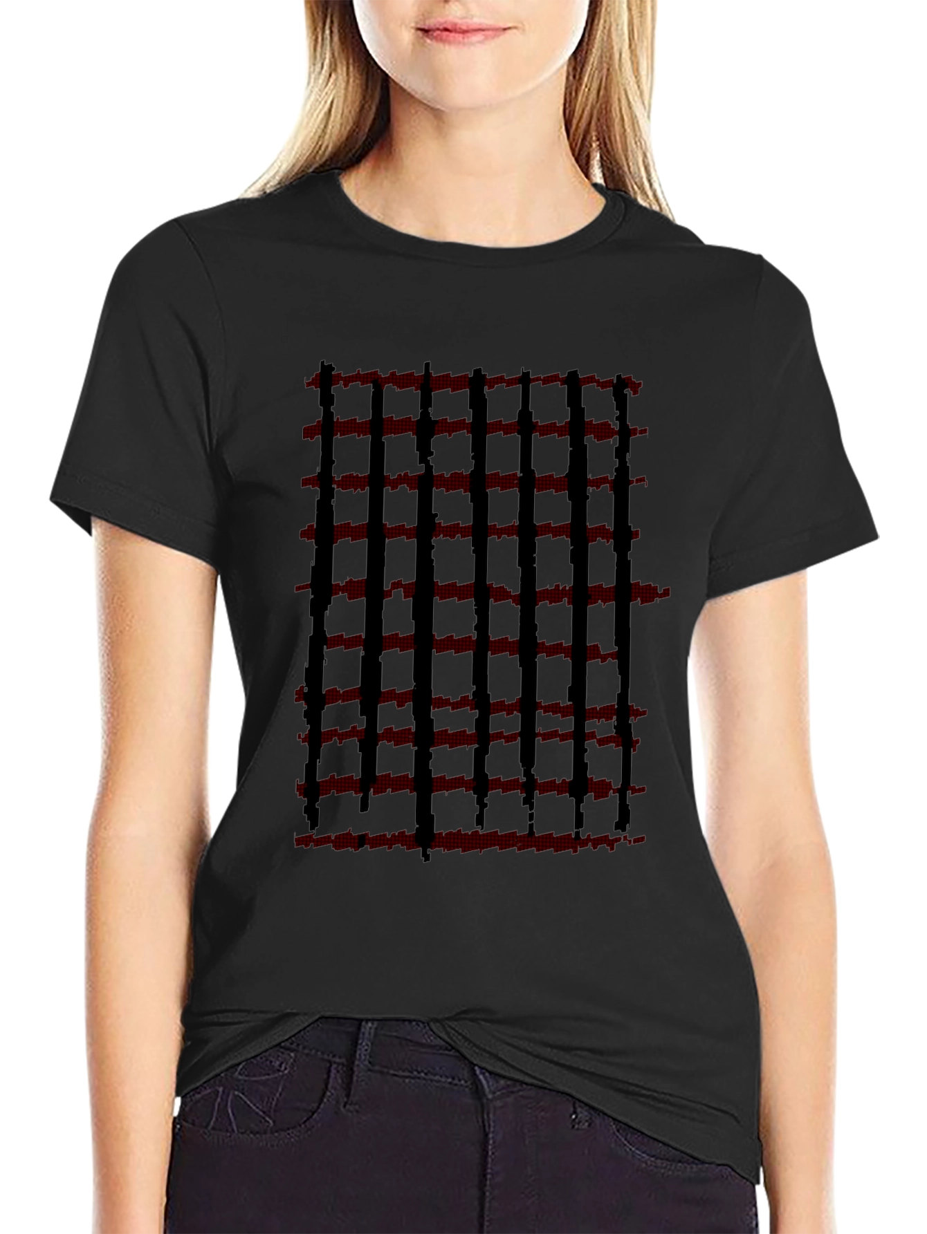 Modern Striped Graphic Tee