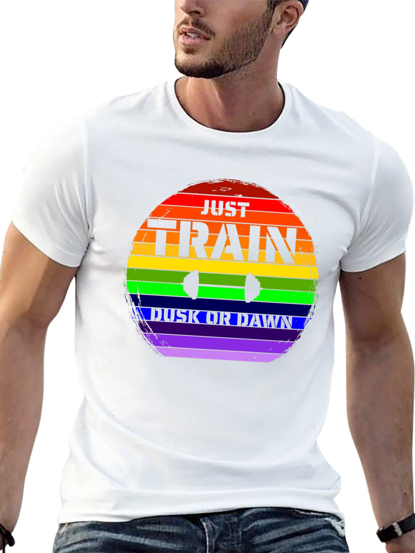 Train Dusk or Dawn Rainbow T-Shirt