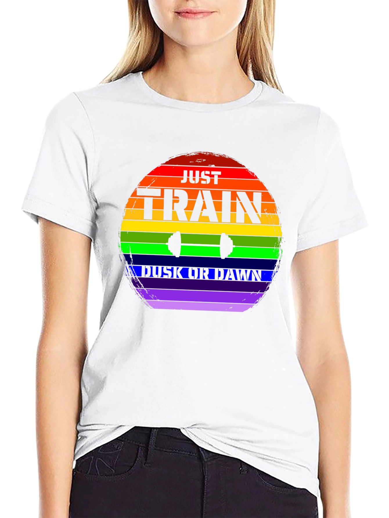 Train Dusk or Dawn Rainbow T-Shirt