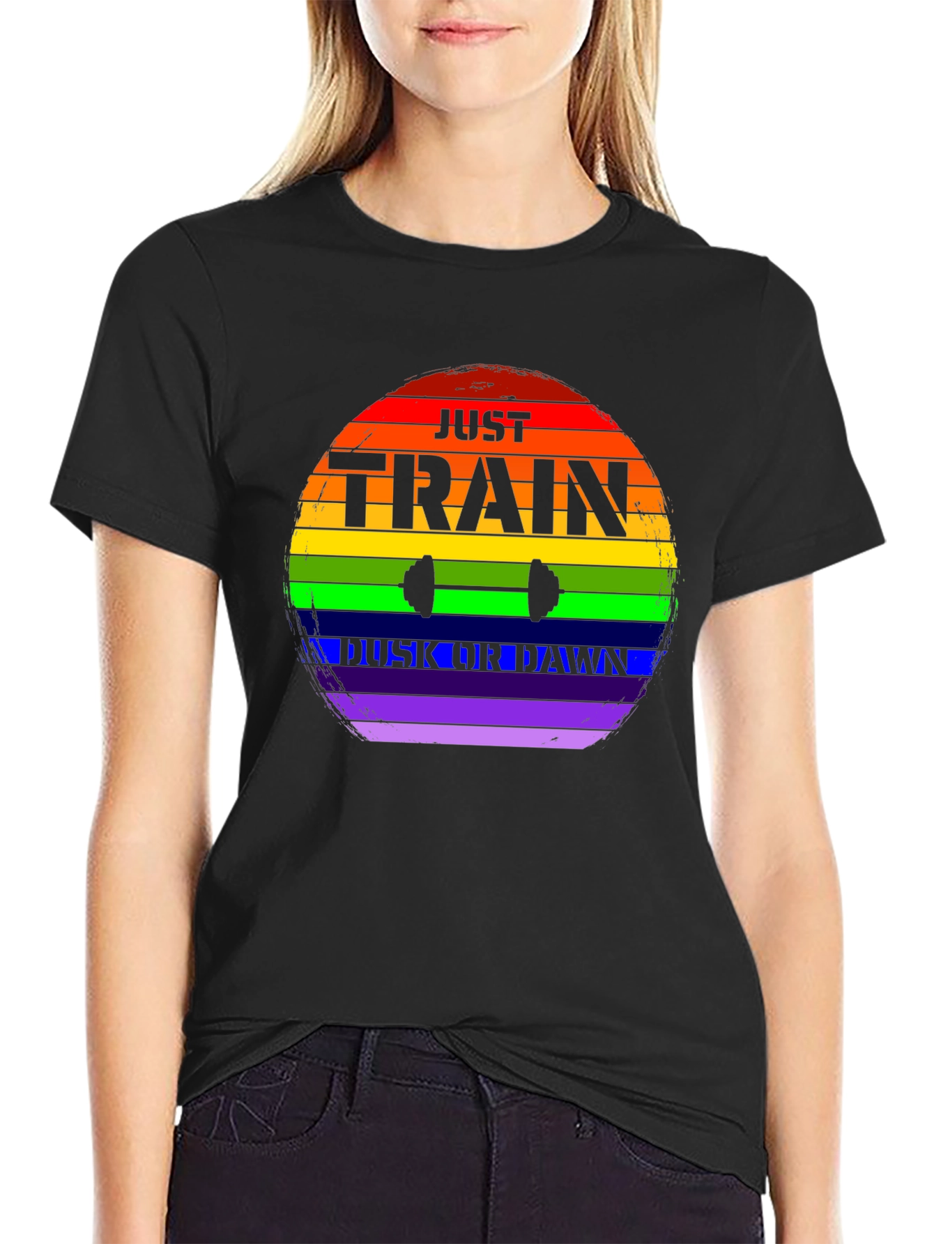 Train Dusk or Dawn Rainbow T-Shirt