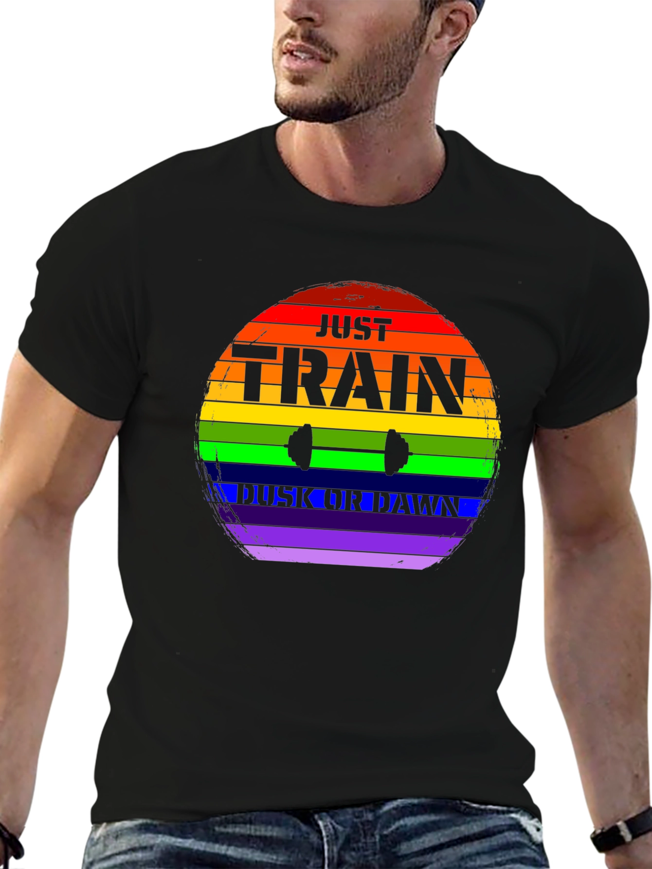 Train Dusk or Dawn Rainbow T-Shirt