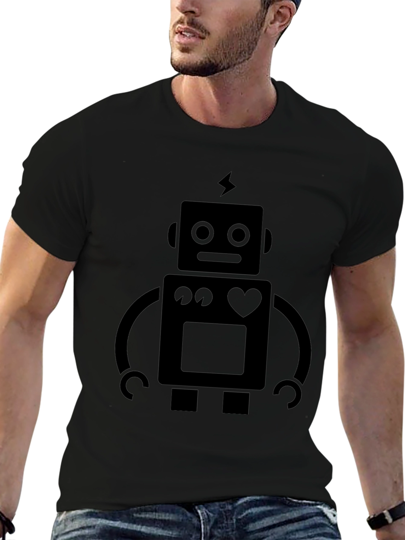 Robot Graphic Tee - Cool Geeky Style