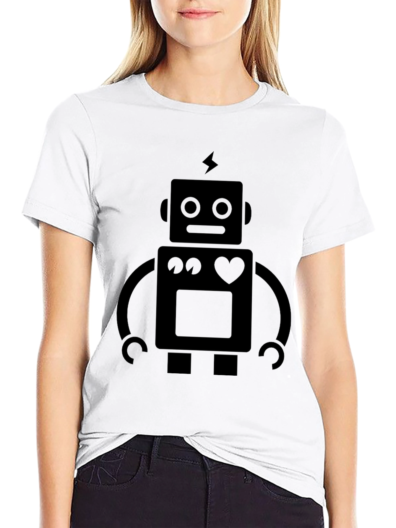 Robot Graphic Tee - Cool Geeky Style