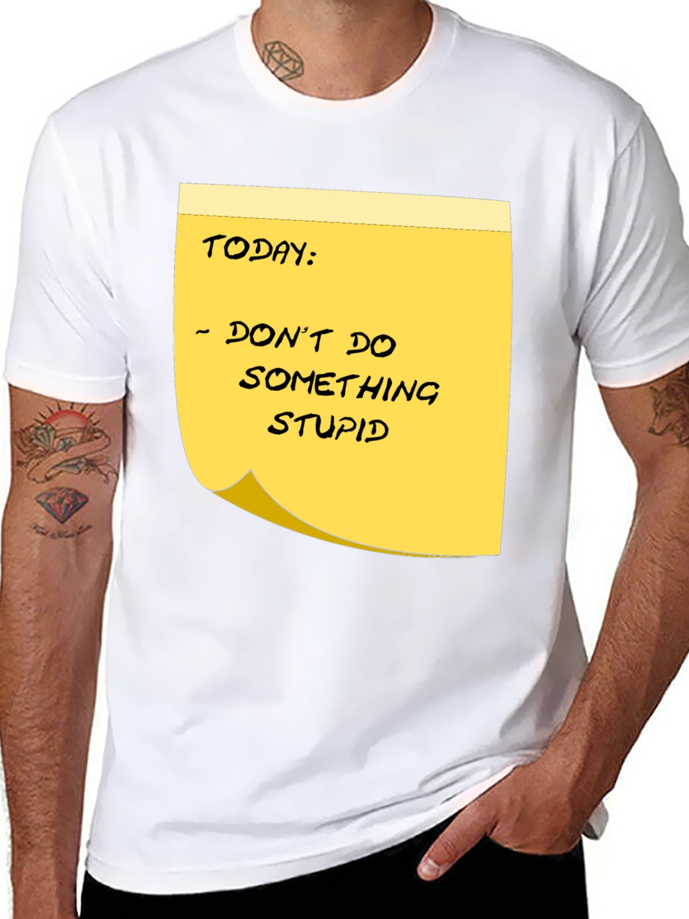 Dont Do Something Stupid Reminder Graphic Tee