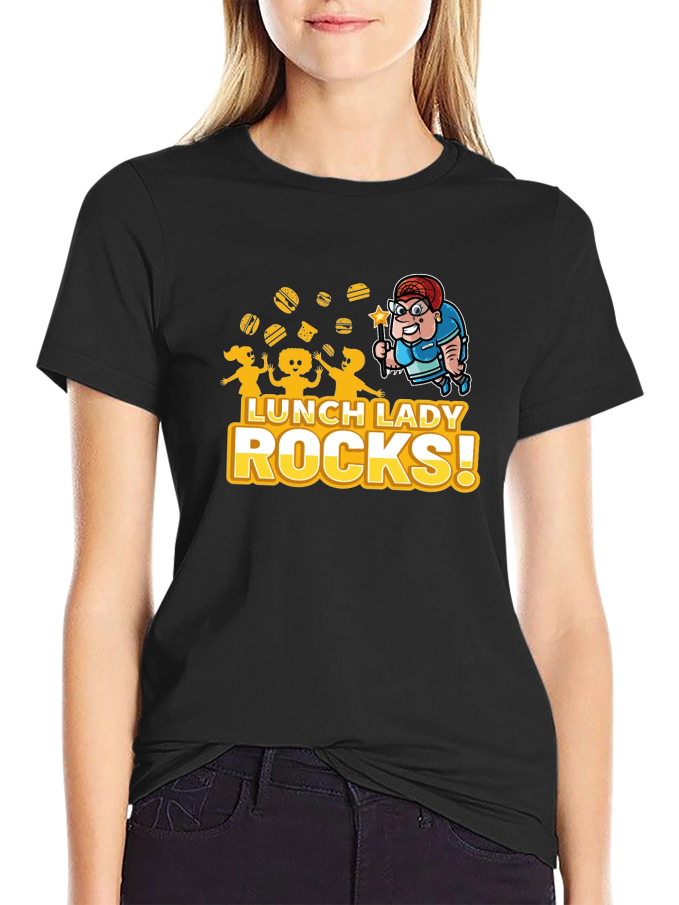 Lunch Lady Rocks! Graphic T-Shirt