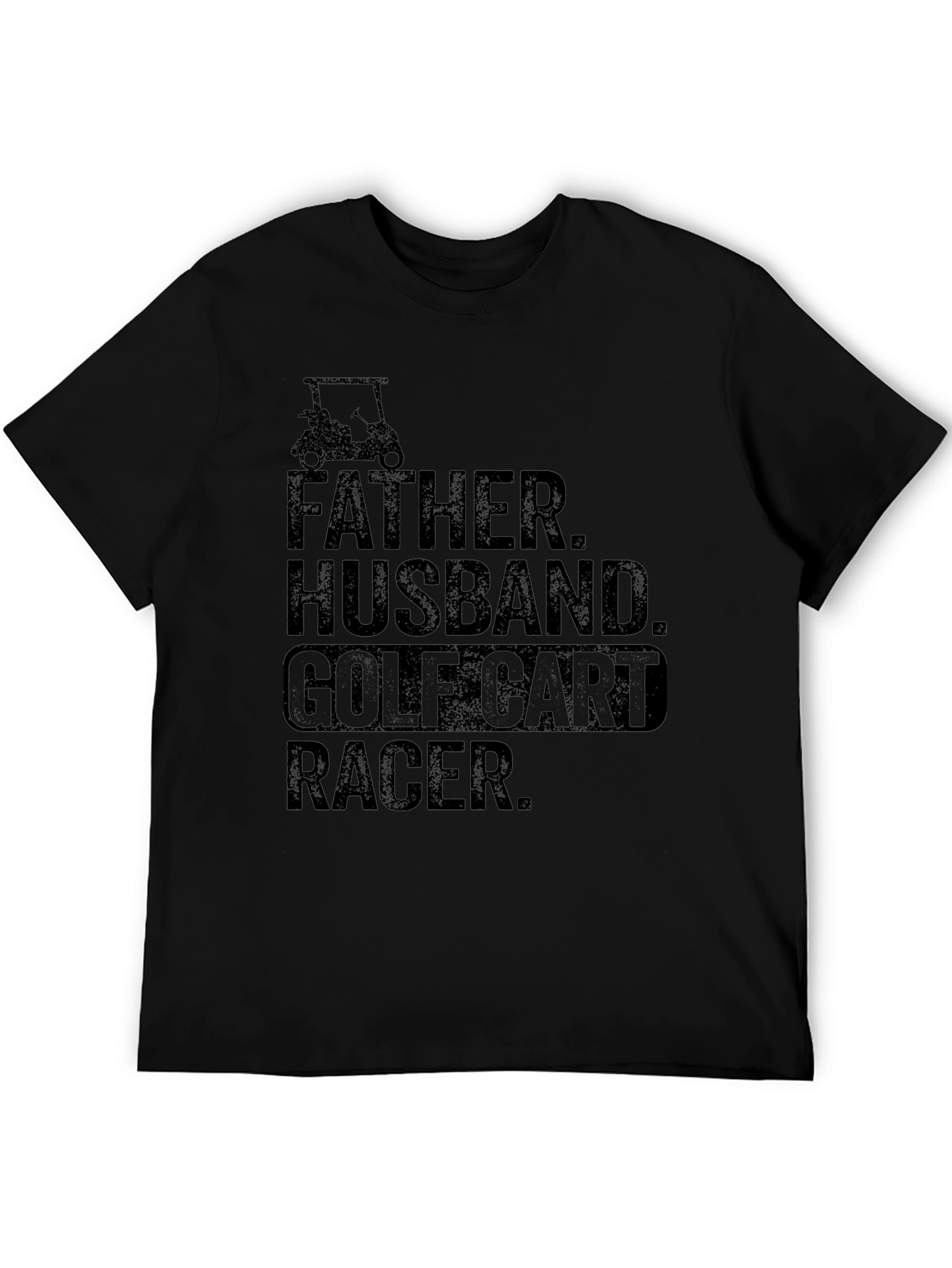 Father Husband Golf Cart Racer Graphic Tee