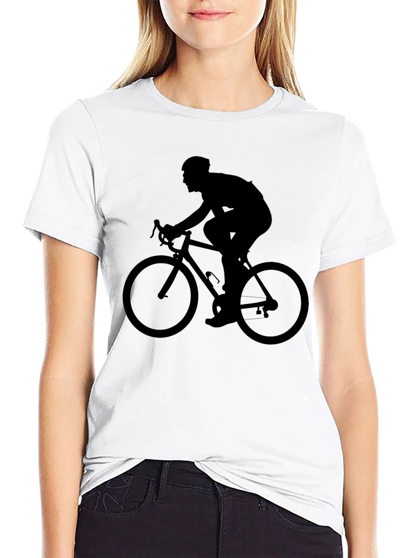 Mens Black Cycling T-Shirt - Ride in Style